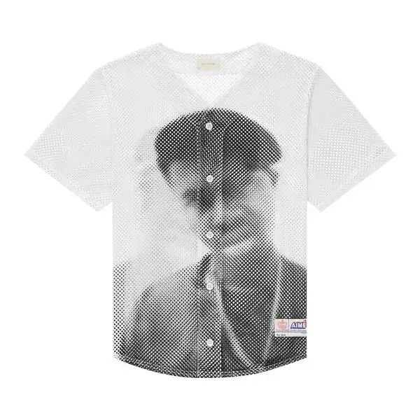 Aime Leon Dore o1mle0526 The Genesis Mesh Baseball Jersey Shirt in White Size US L / EU 52-54 / 3 - 1 Preview