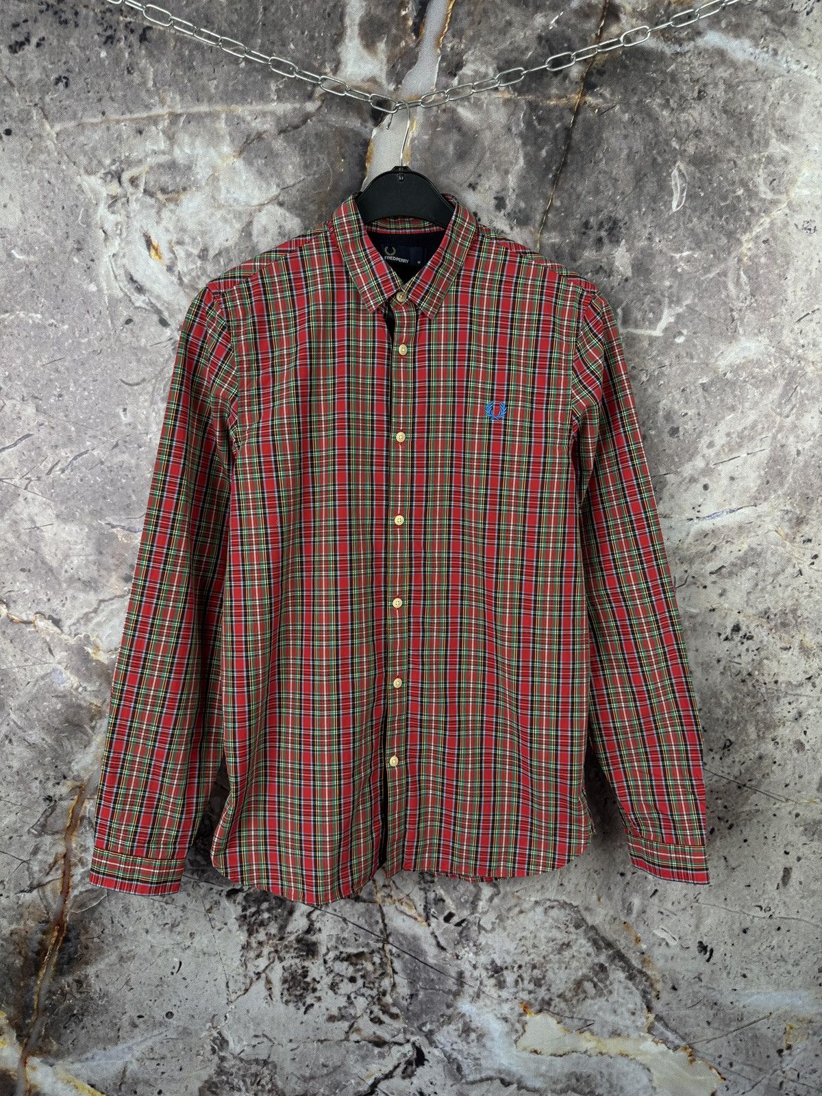 Fred Perry Men’s Fred Perry Shirt Button Up Long Sleeve Size Medium Size US M / EU 48-50 / 2 - 1 Thumbnail