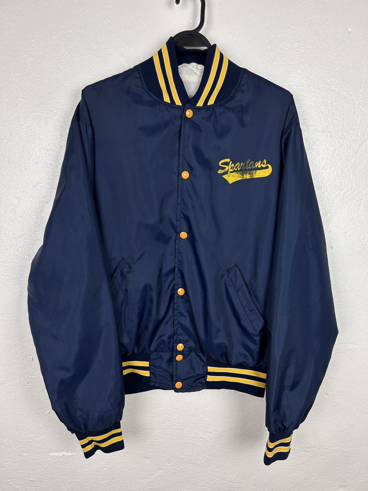 Holloway 80s Vintage Michigan State Spartans Holloway Bomber Jacket Size US L / EU 52-54 / 3 - 1 Thumbnail