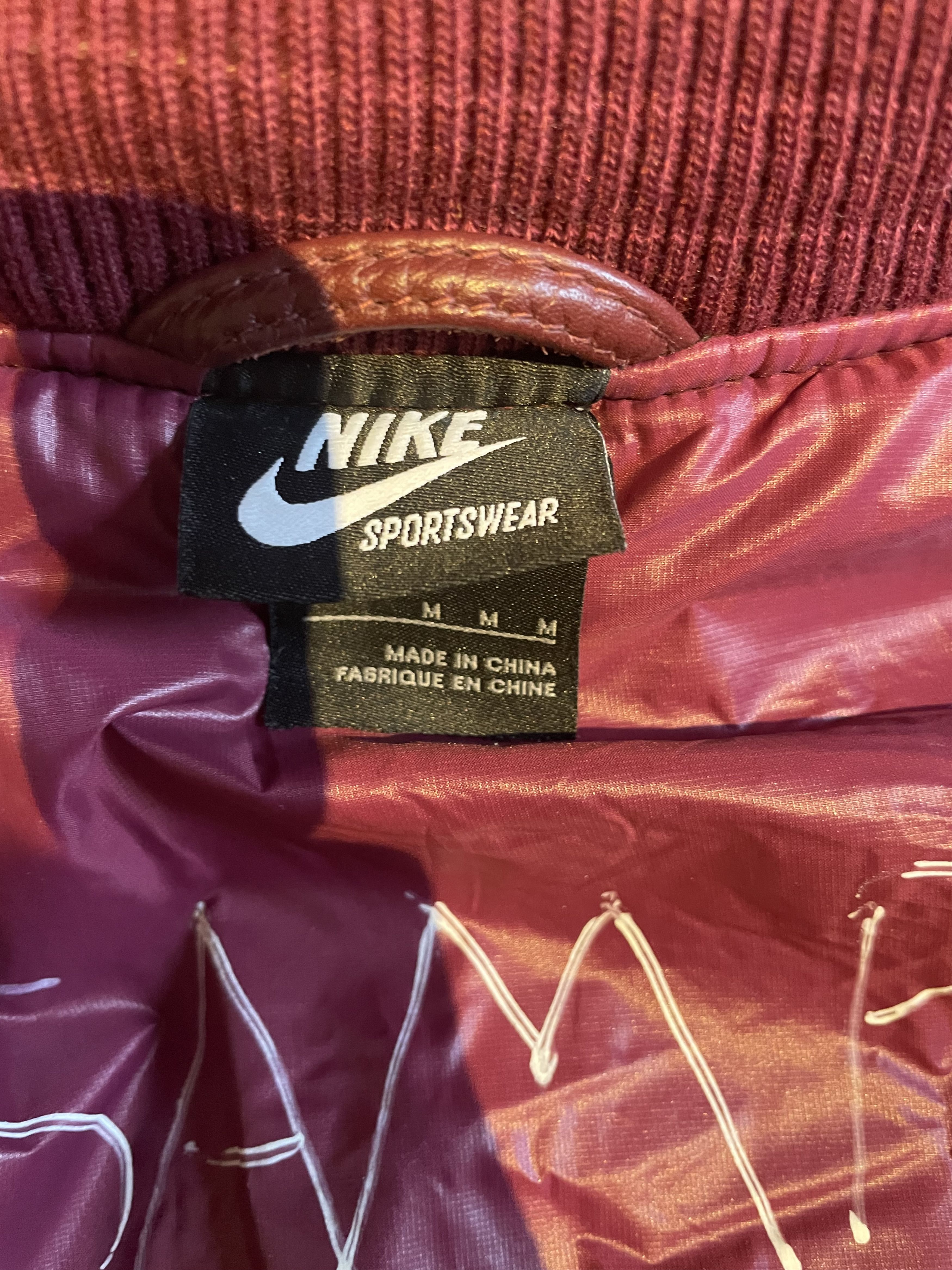Nike × Parra SAMPLE : NSW x Parra 09 MA-1 Leather Varsity Flight Jacket Size US M / EU 48-50 / 2 - 4 Thumbnail
