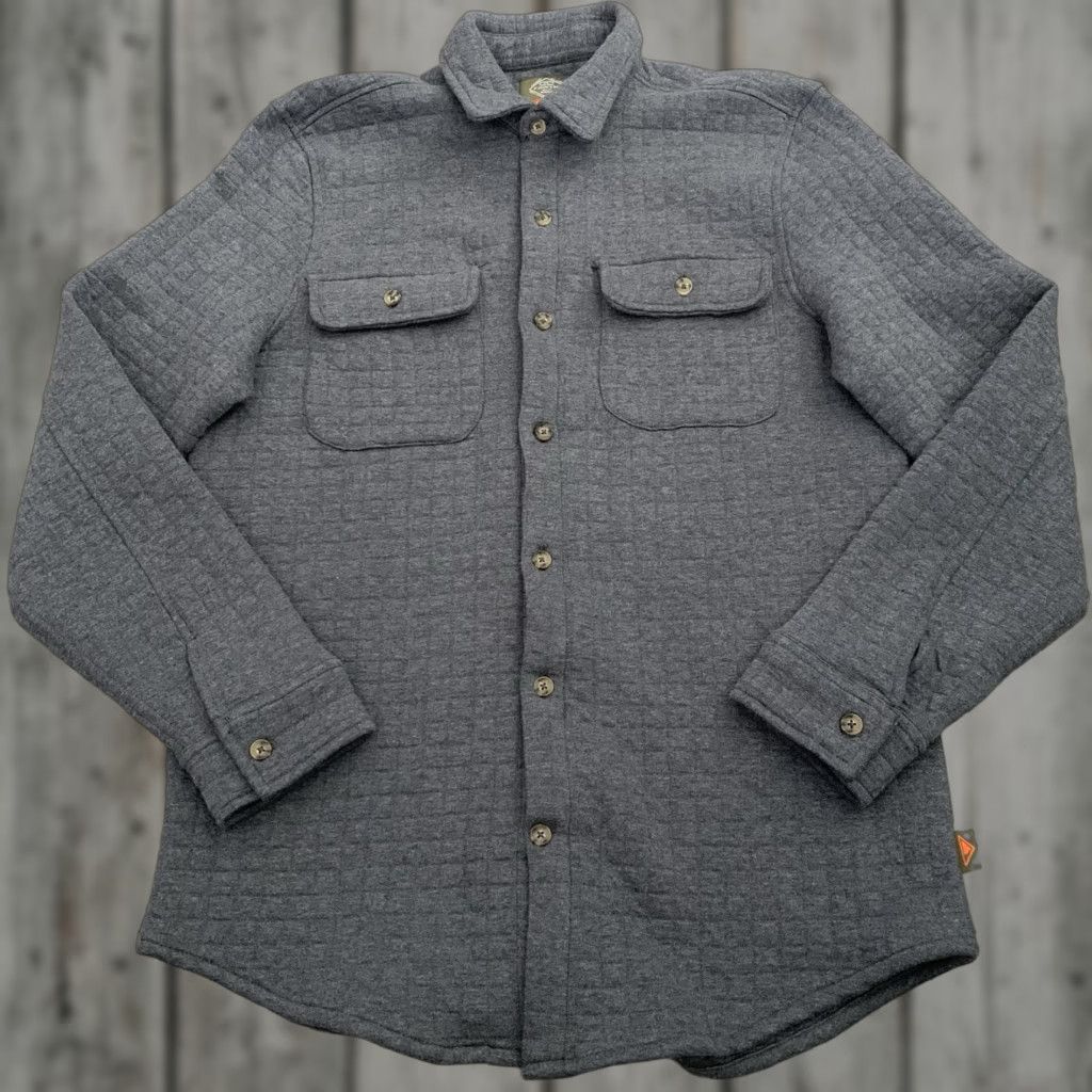 Vintage St. Johns Bay Outdoor Quilted Button-Up Shirt Mens Sz Small Gray Shacket Pockets Shirt Size US S / EU 44-46 / 1 - 1 Thumbnail