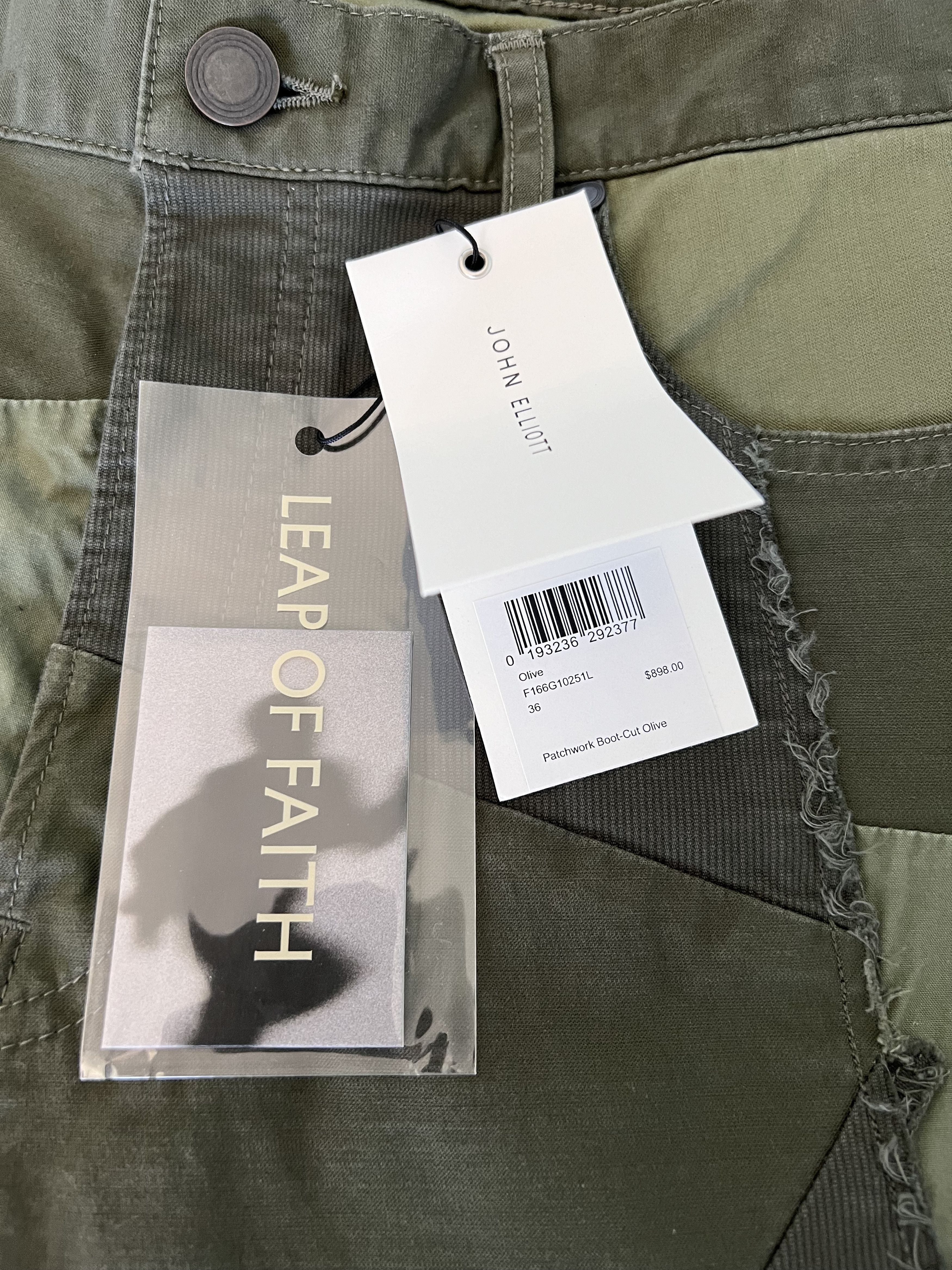 John Elliott Japan Patchwork Boot Cut Pants Size US 36 / EU 52 - 7 Thumbnail
