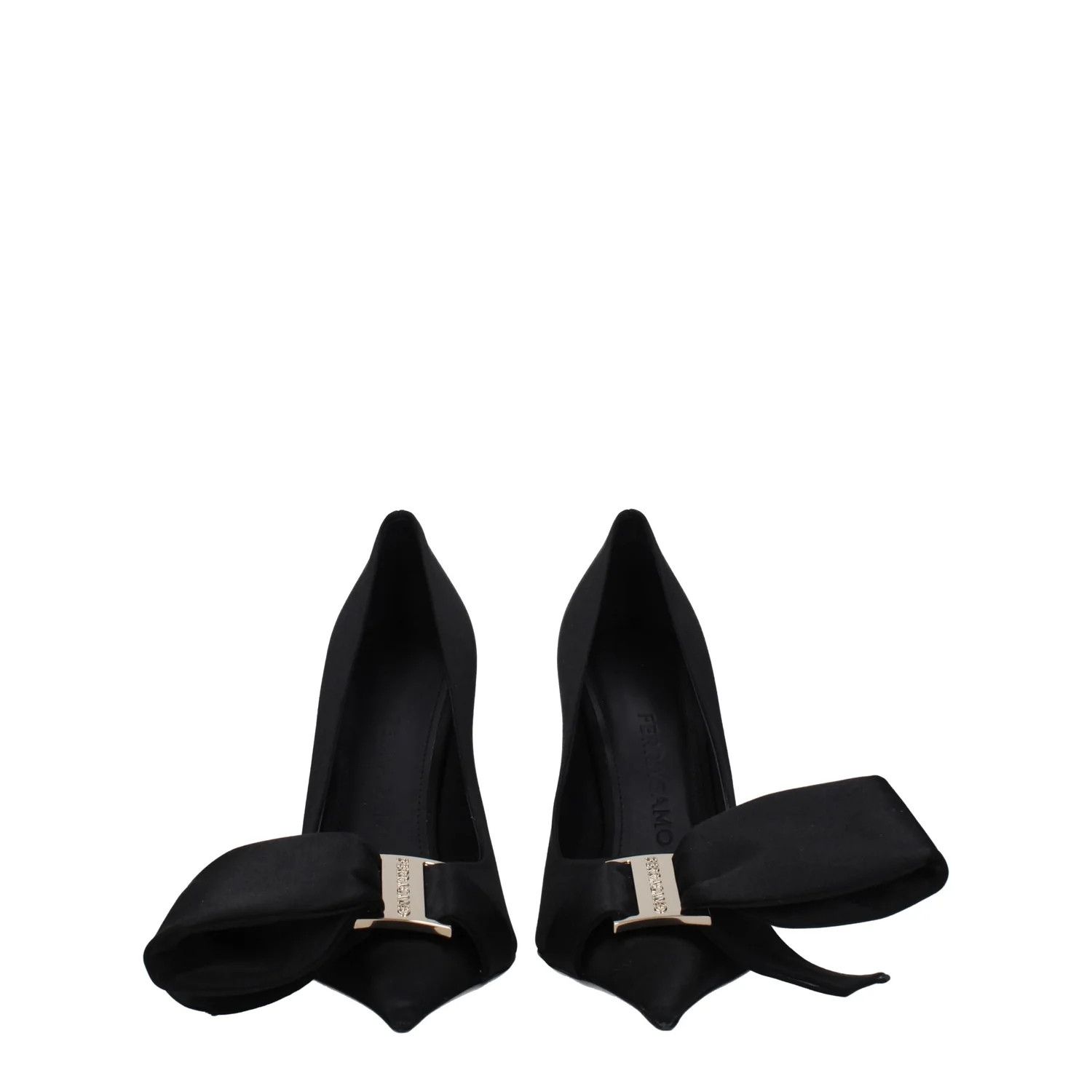 Salvatore Ferragamo ob1o1e1224 Satin Pumps in Black Size US 8.5 / IT 38.5 - 3 Thumbnail