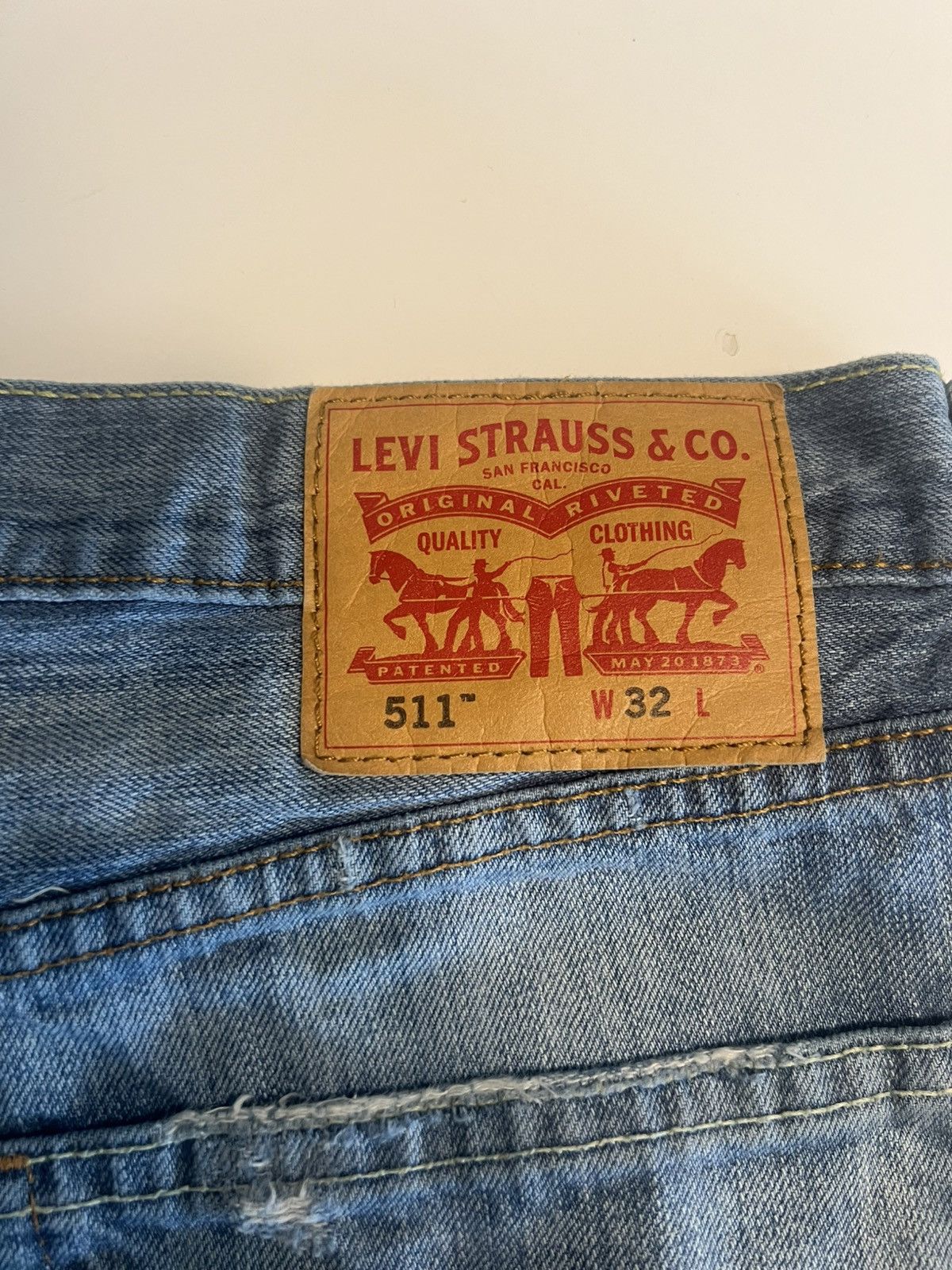 Levi's Levis destroyed 511 denim shorts Size US 32 / EU 48 - 3 Thumbnail