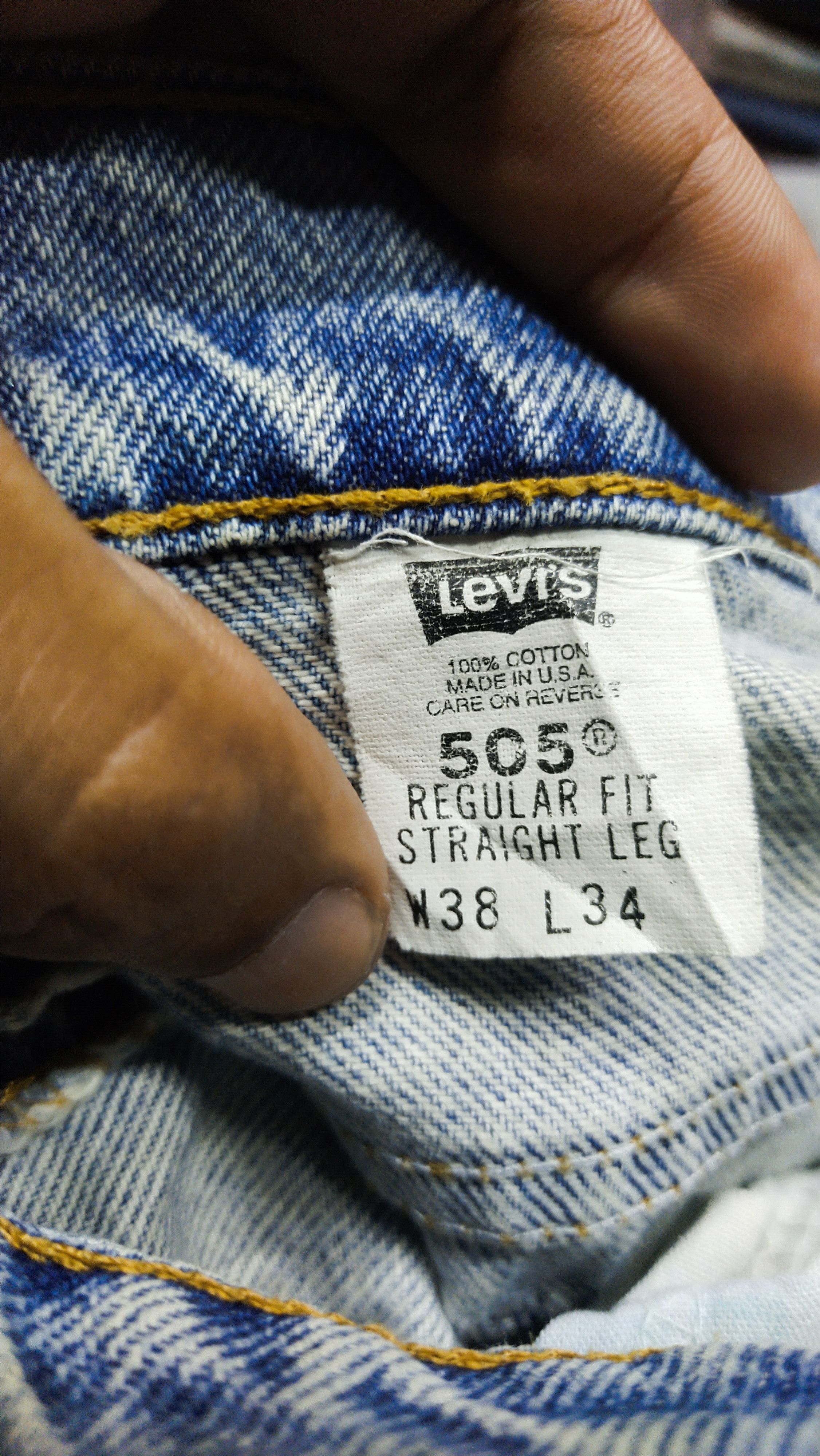 Levi's Vintage Clothing VTG X 505 LEVIS USA OREN TAG Size US 38 / EU 54 - 4 Thumbnail