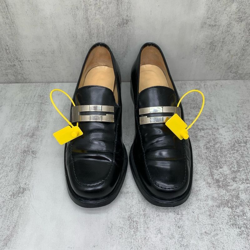 Gucci Gucci Black Loafers with Unique Detailing -2508 Size US 6.5 / EU 39-40 - 2 Thumbnail