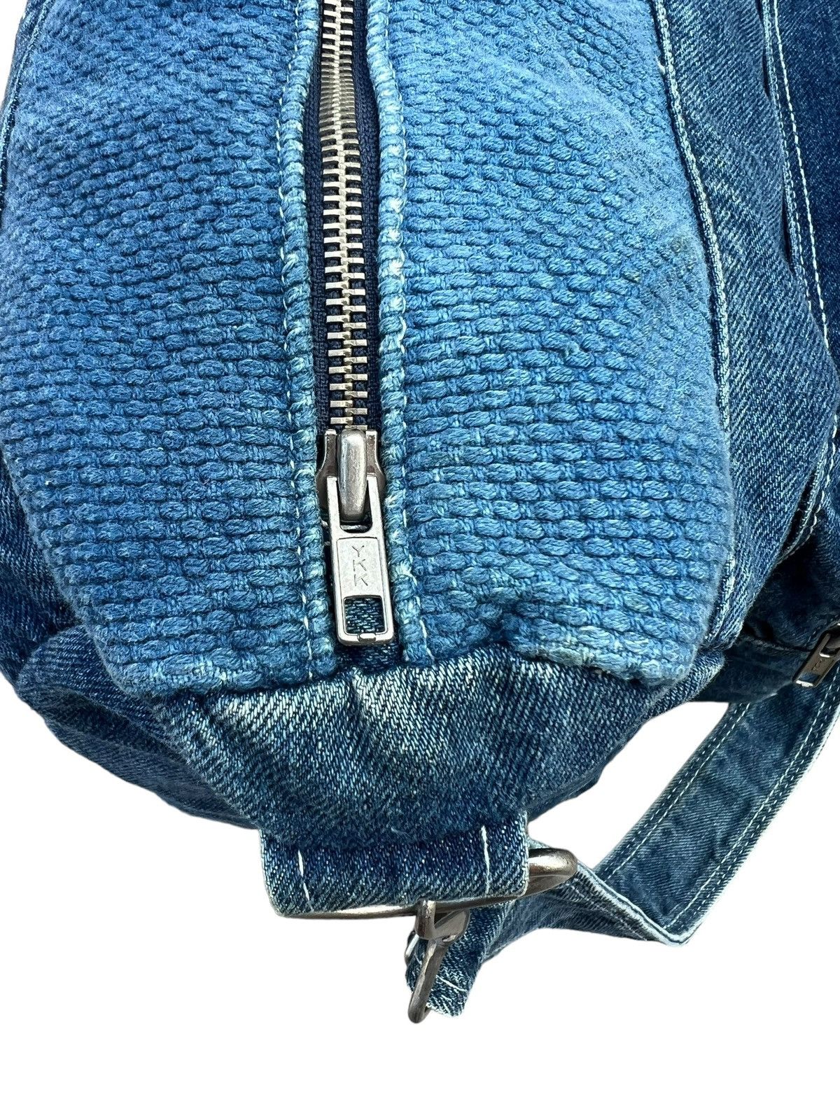 Vintage VTG Club House Japan Fade Denim Sashiko Cargo Huge 2 Way Bag Size ONE SIZE - 19 Thumbnail