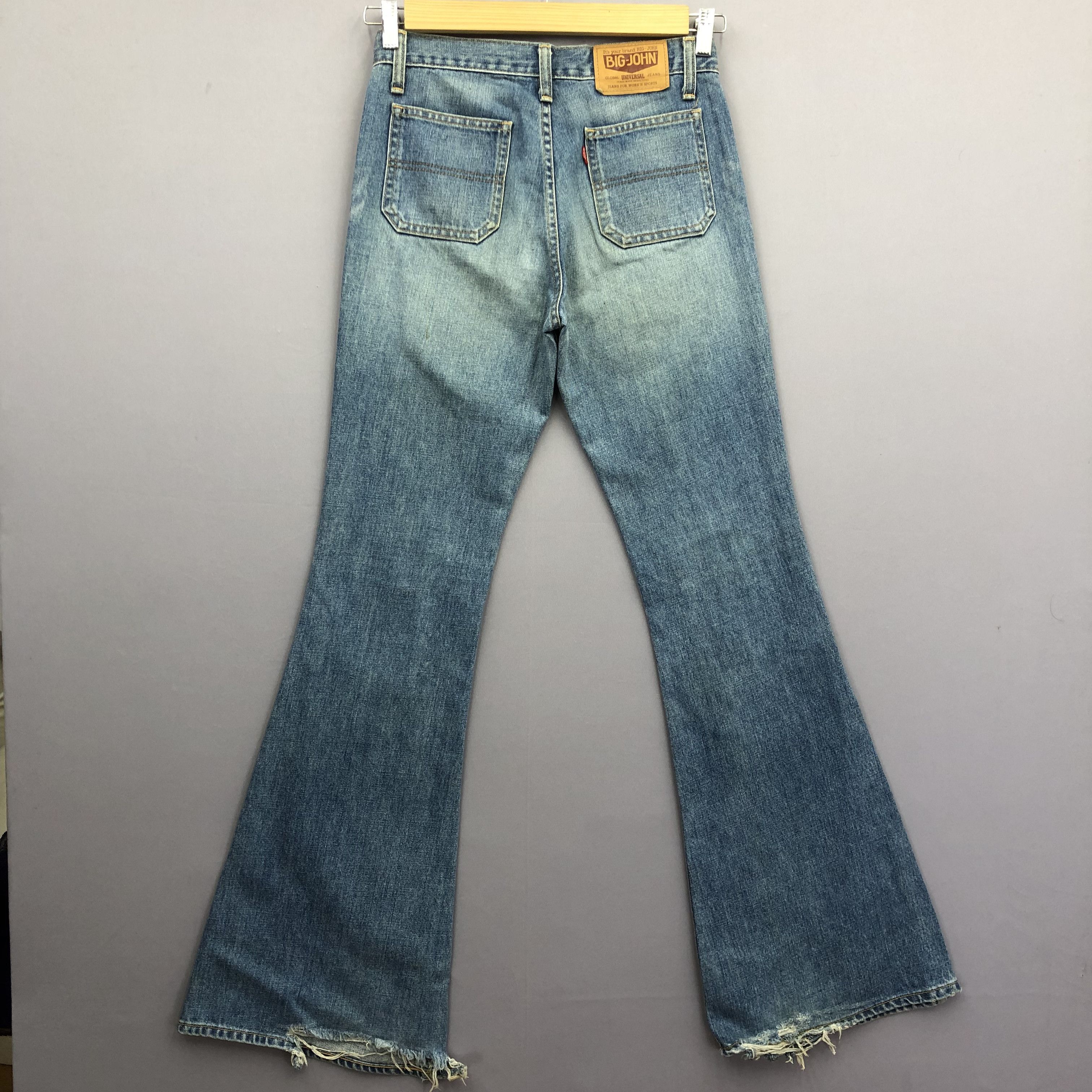 Big John Vintage 90s Big John Flare Bush Pants Crazy Bootcut Jeans Size 28" / US 6 / IT 42 - 2 Thumbnail