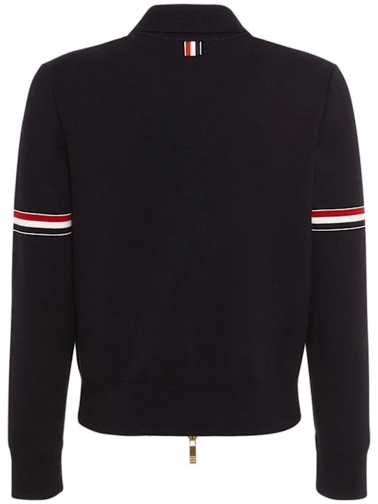 Thom Browne o1lsvrm0425 Bomber Jacket in Navy Size US L / EU 52-54 / 3 - 3 Thumbnail