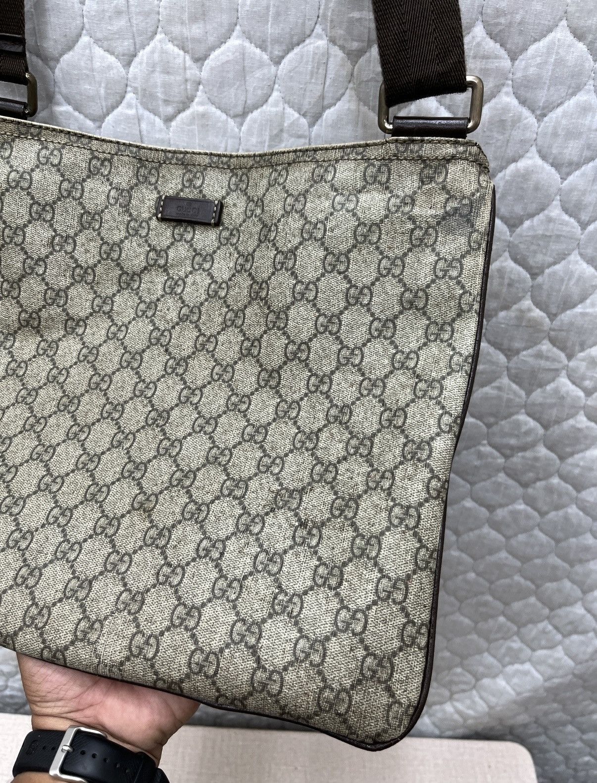 Gucci 🔥🔥🔥AUTHENTIC VINTAGE GUCCI MONOGRAM BAG Size ONE SIZE - 3 Thumbnail