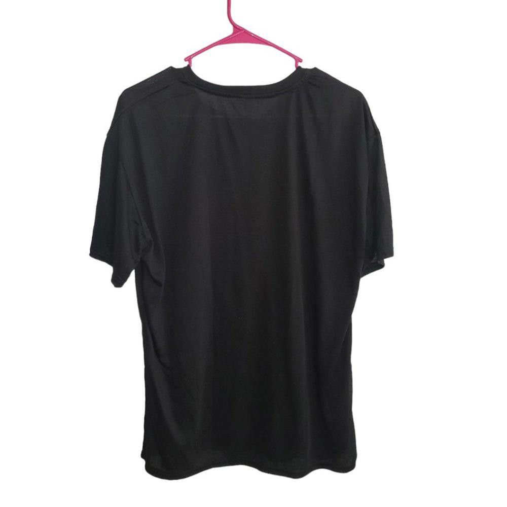 Designer CT410 Ladies NWOT "Land of the Free" Black T-shirt L Size L / US 10 / IT 46 - 4 Thumbnail