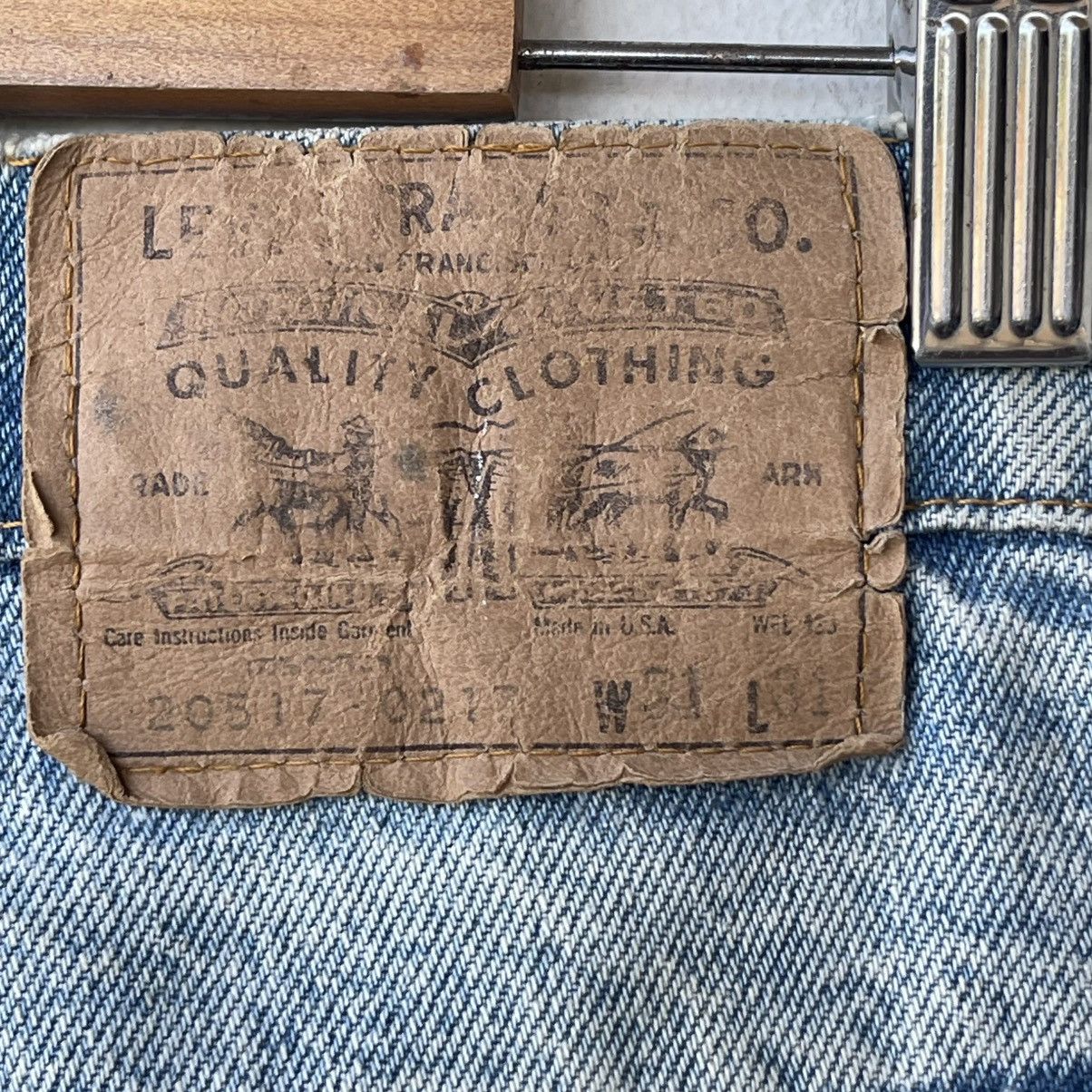 Levi's Vintage 80s Levi's 517 Orange Tab Bootcut Jeans Size US 31 - 18 Thumbnail