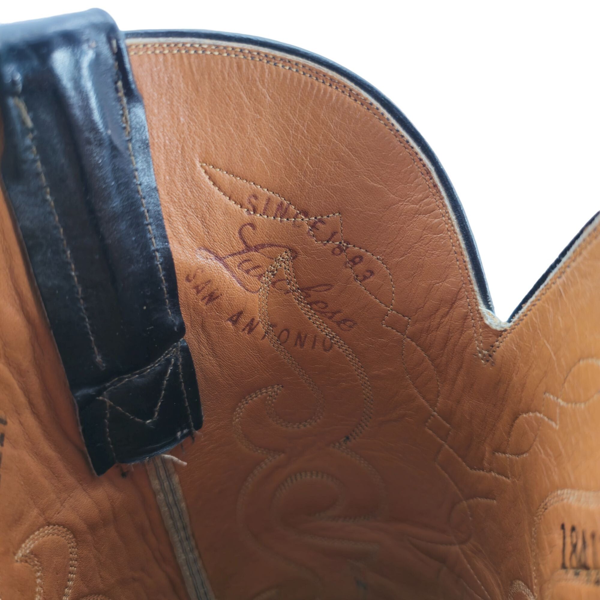 Lucchese Lucchese San Antonio FrenchToe 1984 Men 11.5E Black Leather Size US 11.5 / EU 44-45 - 2 Thumbnail