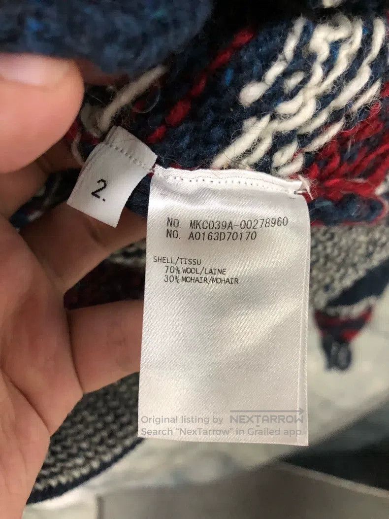 Thom Browne Thom Browne Patterned Knit Cardigan - Blue Size US M / EU 48-50 / 2 - 6 Thumbnail