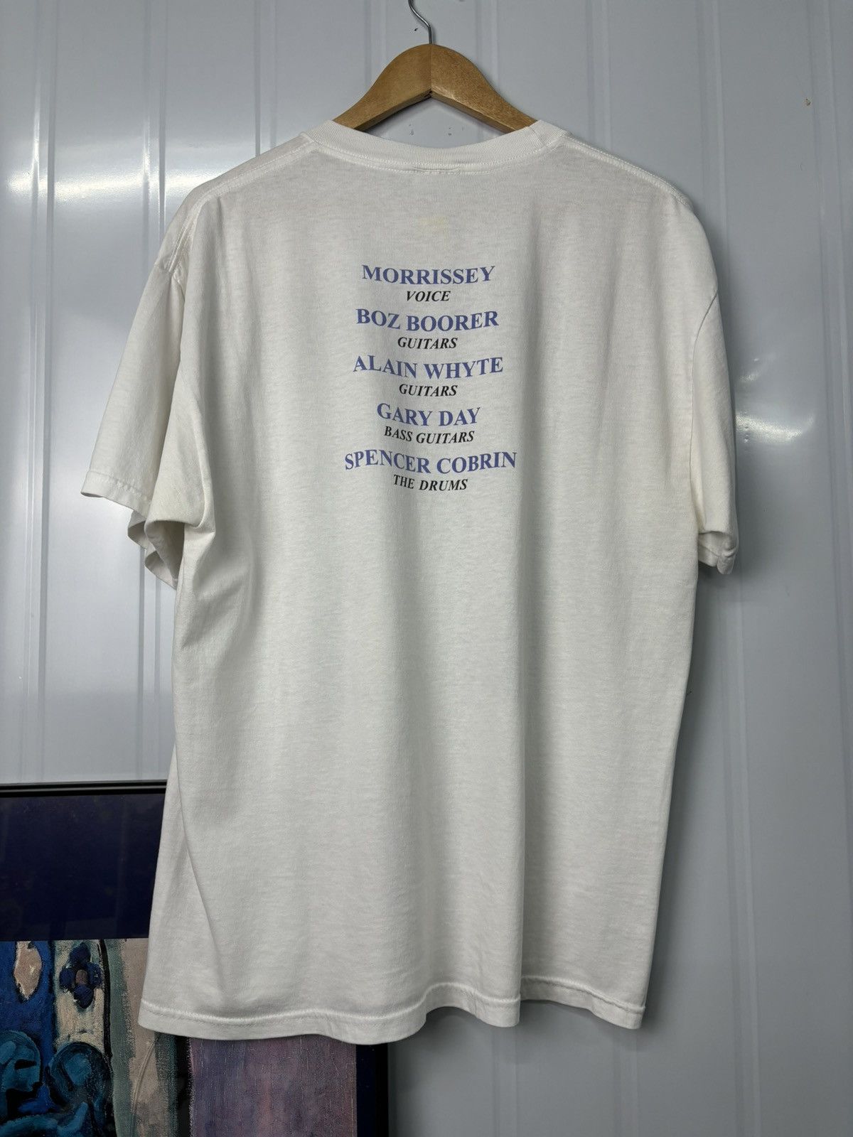 Band Tees × Vintage RARE! Vintage 90’s Morissey Bootleg Hanes Band Tour Size US L / EU 52-54 / 3 - 8 Thumbnail