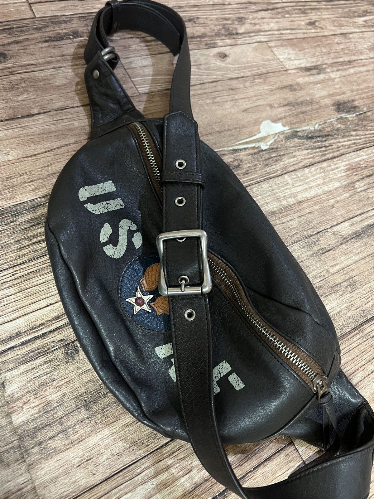 TOYS McCOY × The Real McCoy's Toys Mccoy Shinki Horsehide Leather Waist Bag Size ONE SIZE - 4 Thumbnail