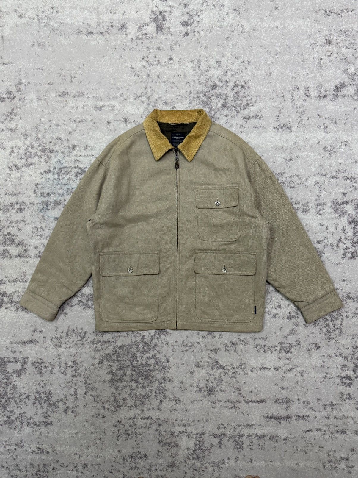Japanese Brand Vintage KearnyHouse Ultility with cudroy colar worker jacket Size US M / EU 48-50 / 2 - 3 Thumbnail