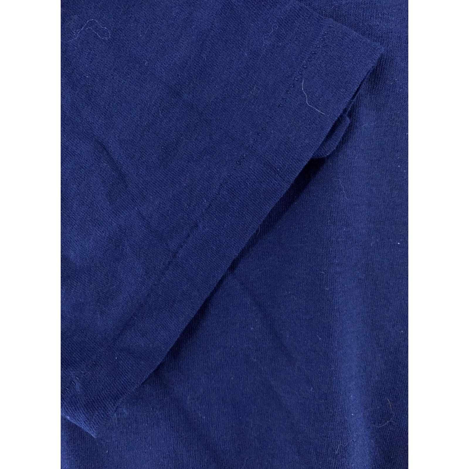 Hanes VINTAGE Hanes Pocket Shirt Mens S Blue Cotton Crew Neck Short Sleeve Solid 90s Mens Size US S / EU 44-46 / 1 - 3 Thumbnail