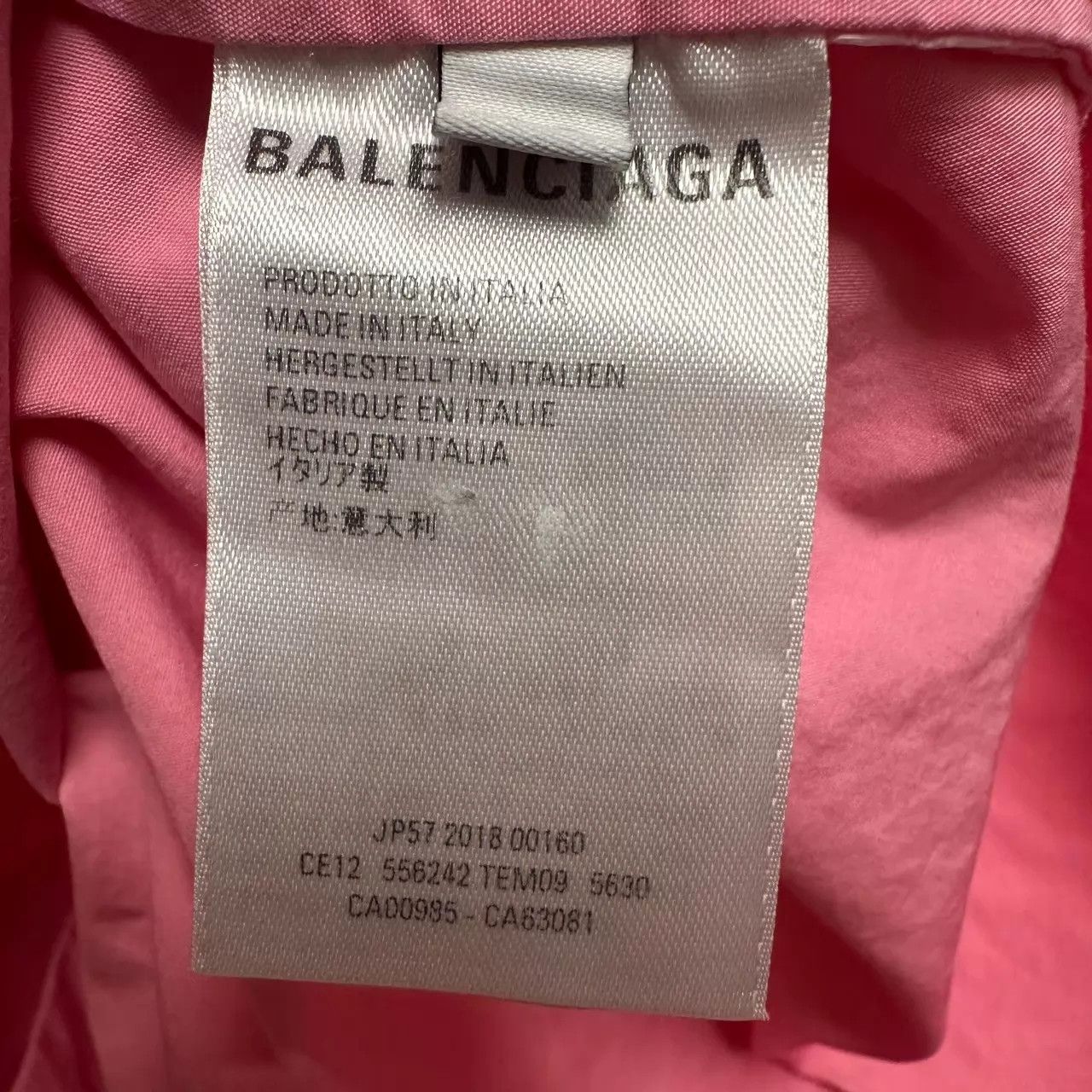 Balenciaga BALENCIAGA collar embroidered logo pink short-sleeve 3899new Size US S / EU 44-46 / 1 - 5 Thumbnail