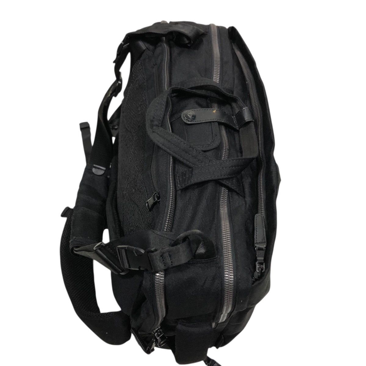 Japanese Brand 📌Rich Black Vintage Multi Use Back Pack Cordura Fabric Size ONE SIZE - 10 Thumbnail