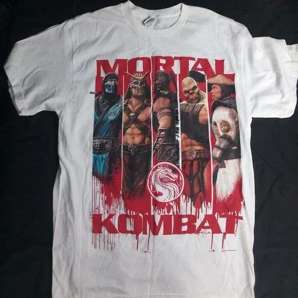 Delta Deadstock Vintage Mortal Kombat Movie Promo T-Shirt Size US L / EU 52-54 / 3 - 2 Thumbnail