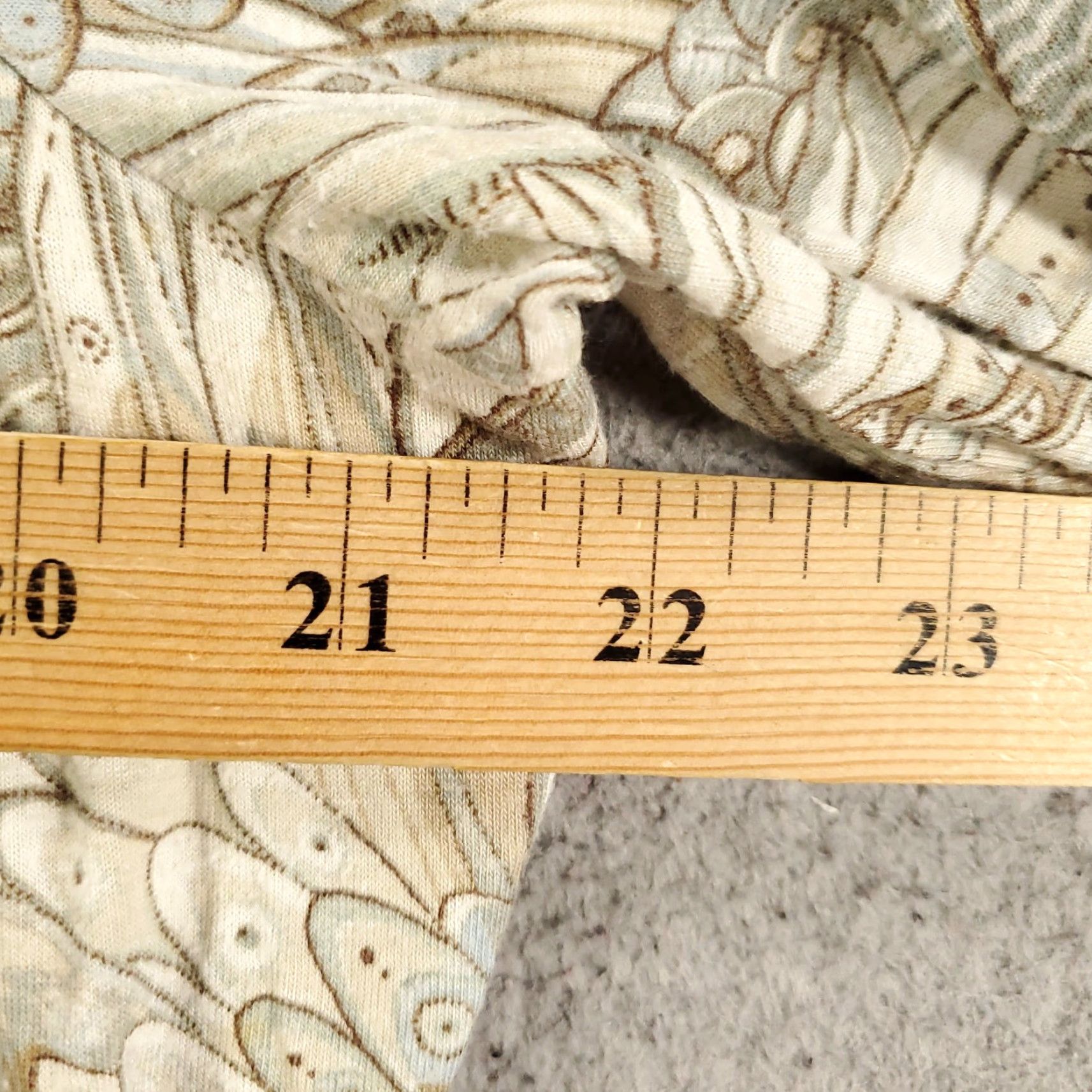 Vintage Chicos Blouse Womens XL Tan Ivory Wing Feather Print Scoop Neck Top 3 Size XL / US 12-14 / IT 48-50 - 4 Thumbnail