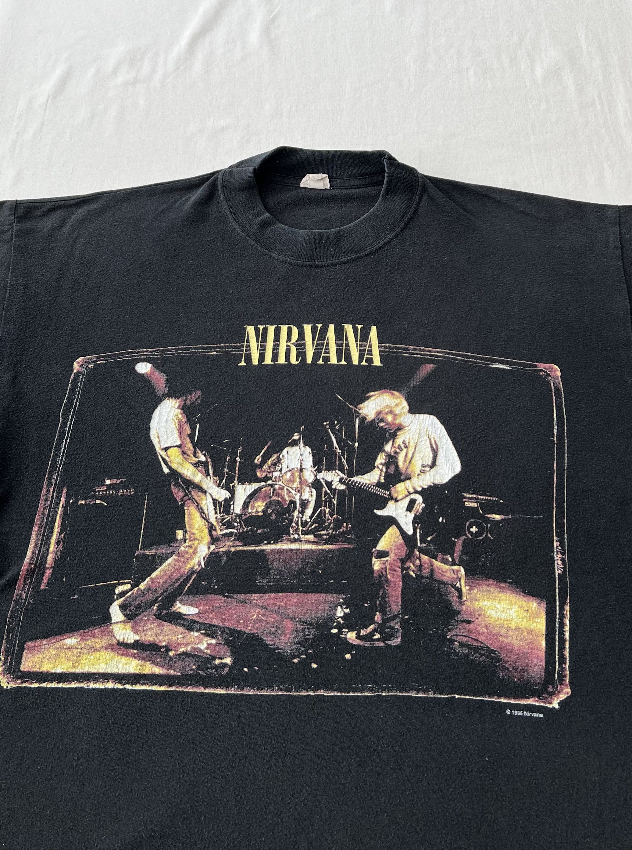 Vintage 1996 Nirvana Kurt Cobain Wishkah Black T-shirt