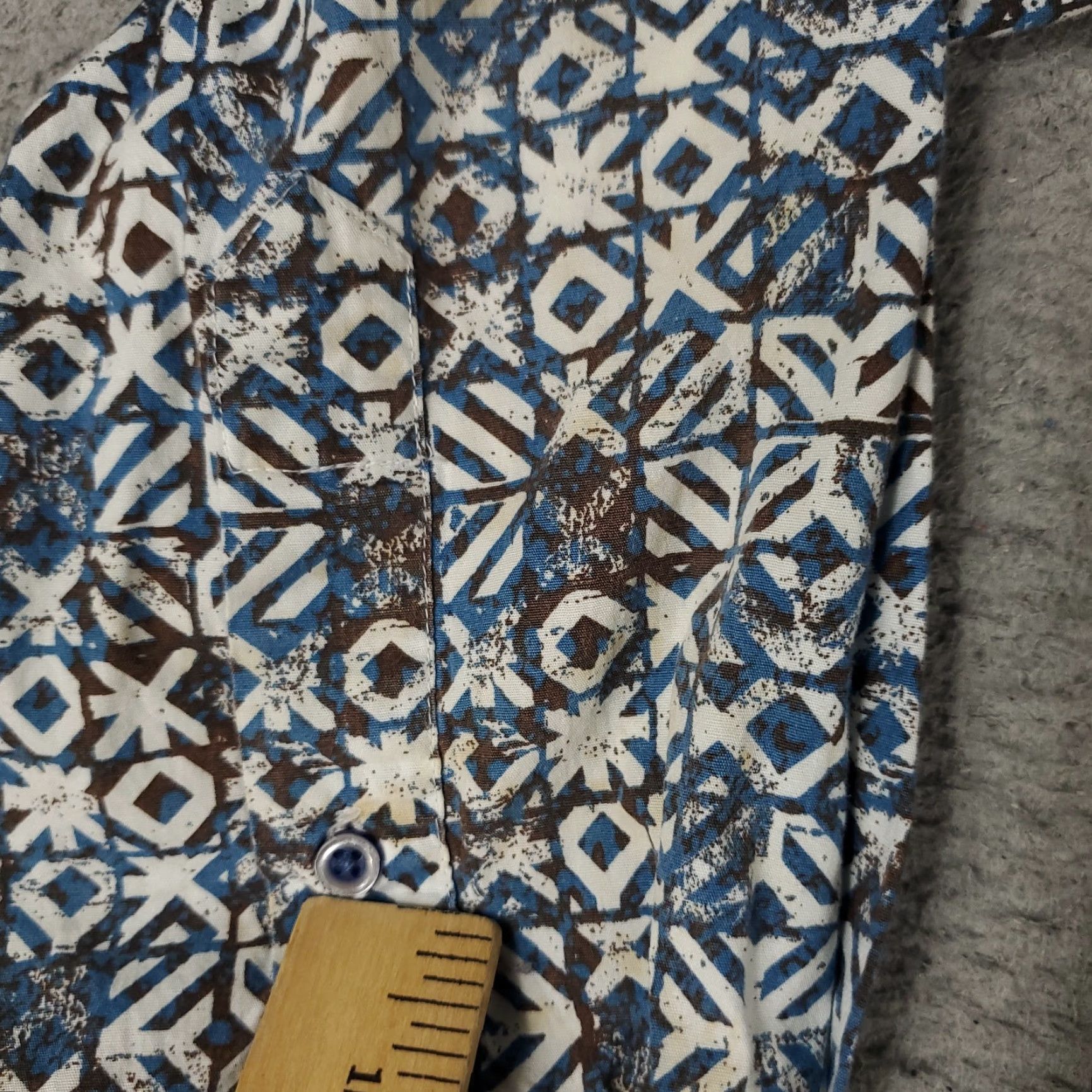 Robert Graham Robert Graham Shirt Mens XL Blue Brown Geometric Button Up Long Sleeve Size US XL / EU 56 / 4 - 3 Thumbnail