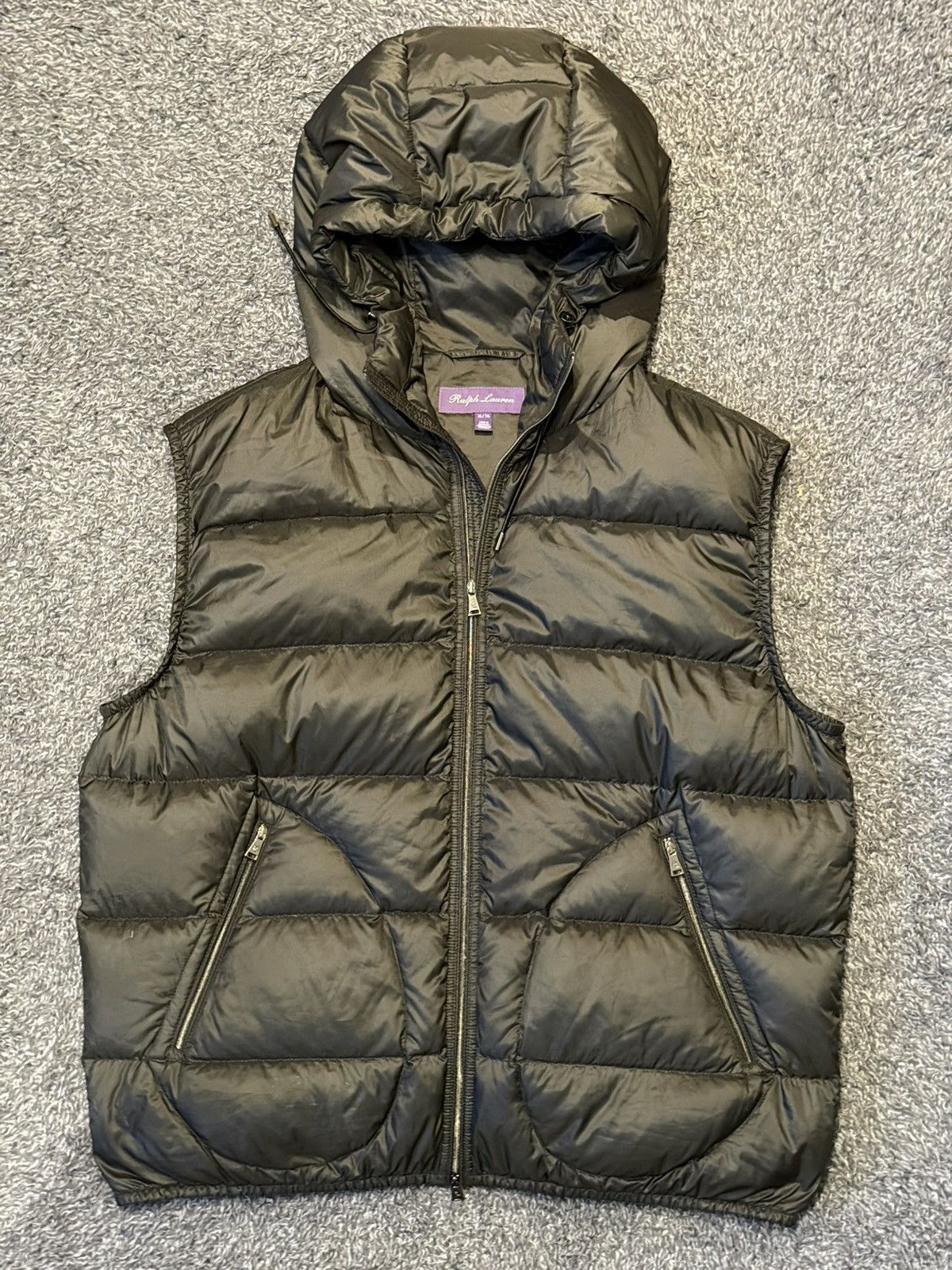 Ralph Lauren Purple Label Ralph Lauren Purple Label Hooded Down Vest Black – Size XL Size US XL / EU 56 / 4 - 1 Thumbnail