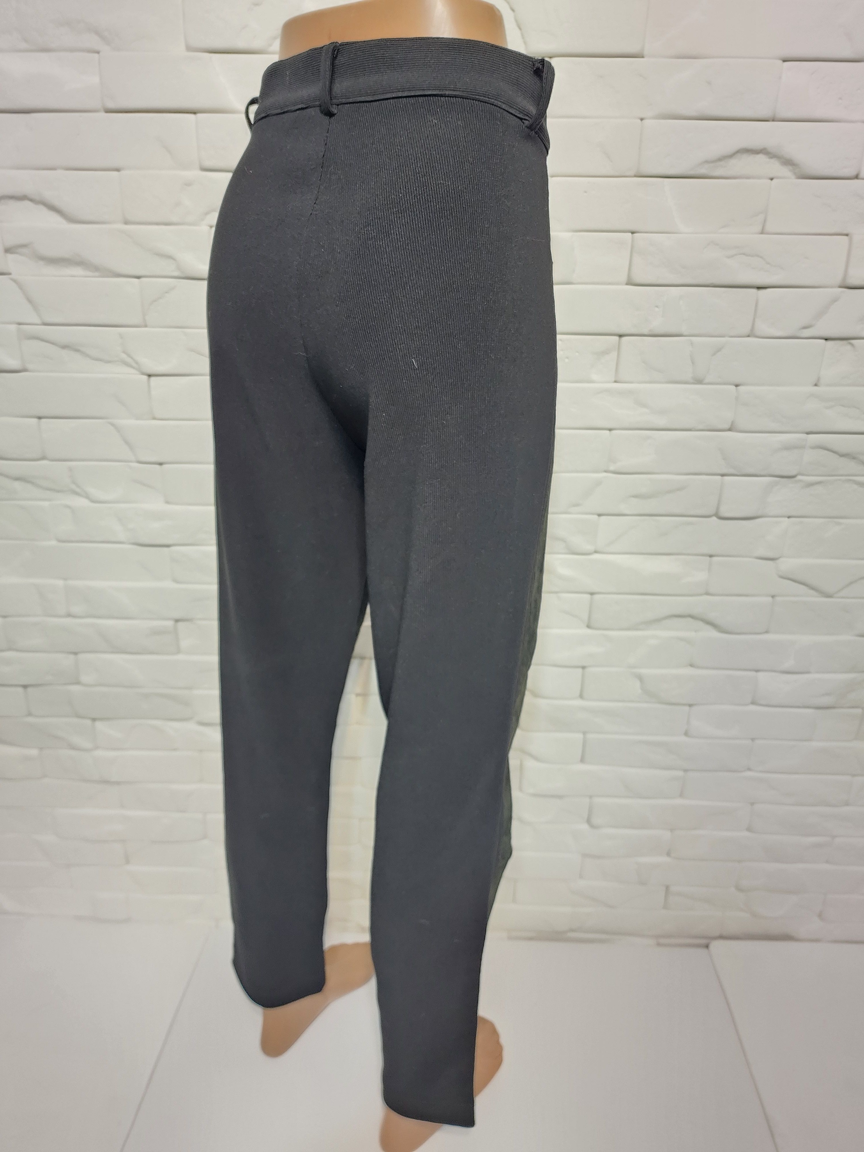 Genuine Leather Black Women's Leather Pants: Size 30" / US 8 / IT 44 - 6 Thumbnail