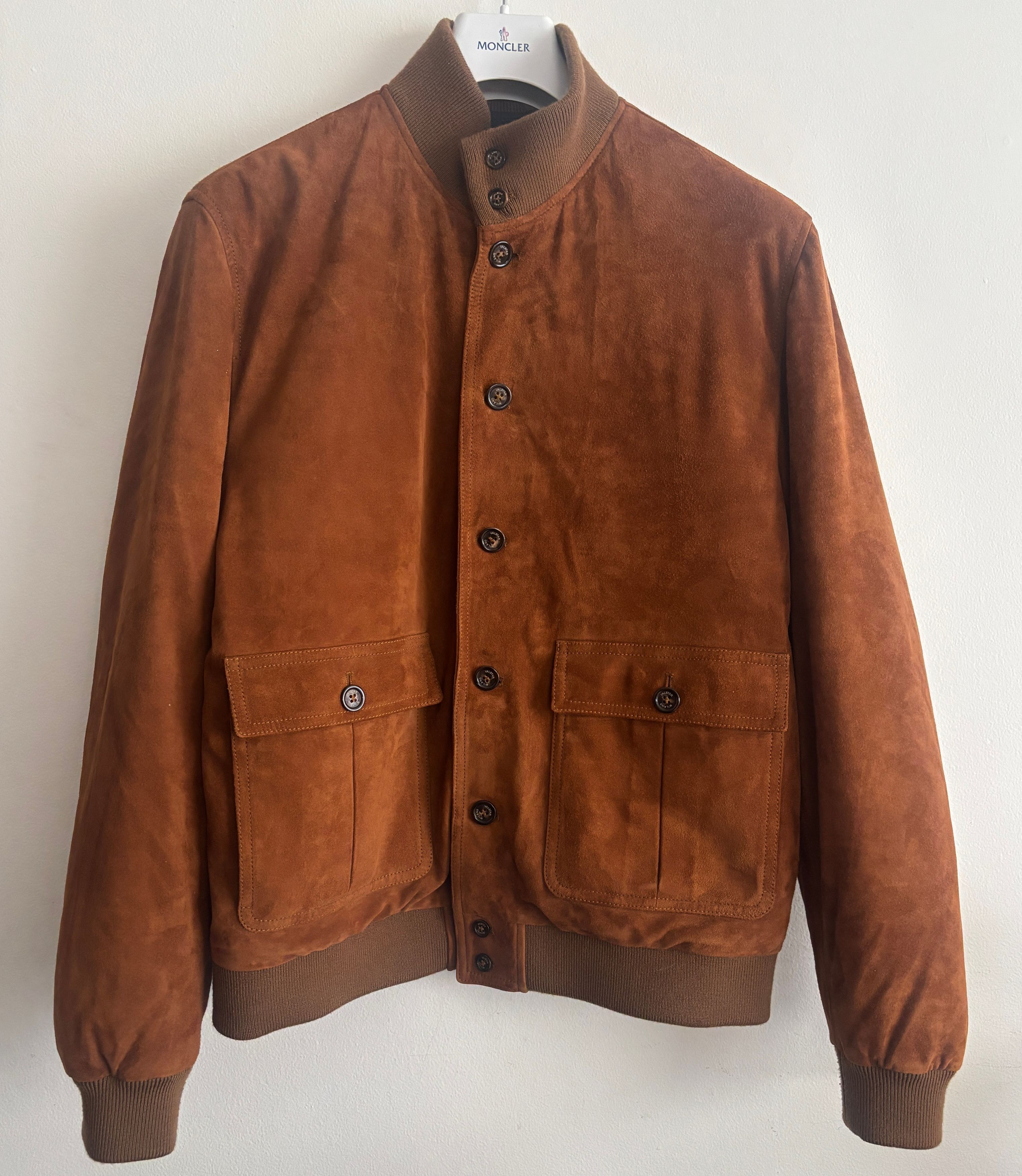 Valstar $1995 Down Suede Bomber Jacket- EU54 - US 40-42 (Large) Size US L / EU 52-54 / 3 - 1 Thumbnail