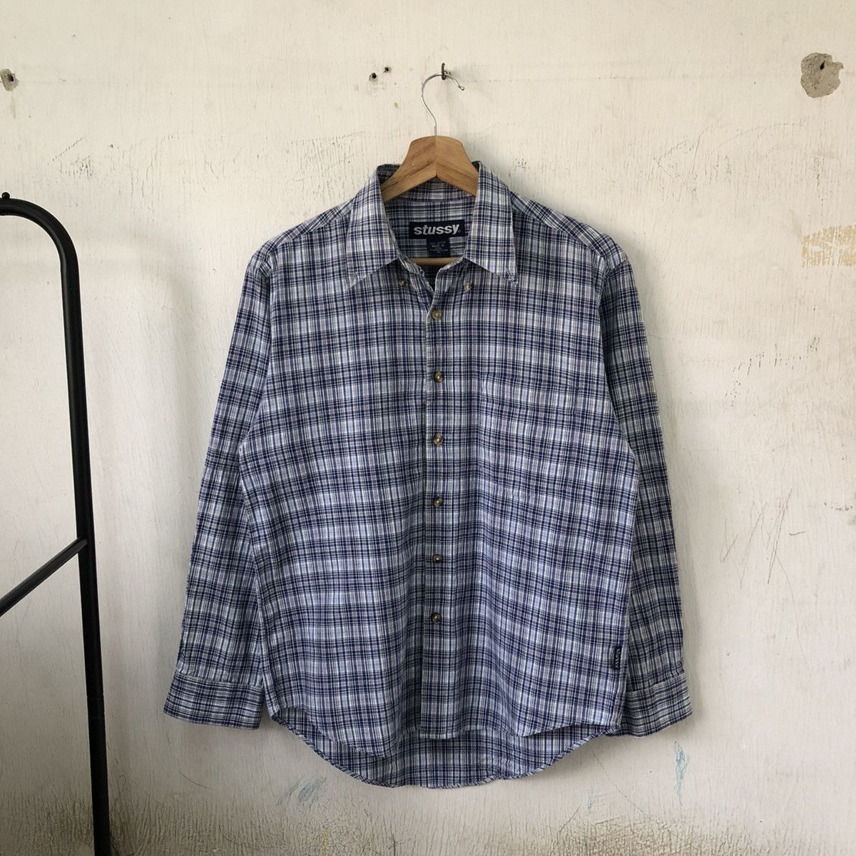 Stussy Vintage Plaid Stussy Shirt button Ups 🍒 Size US M / EU 48-50 / 2 - 3 Thumbnail