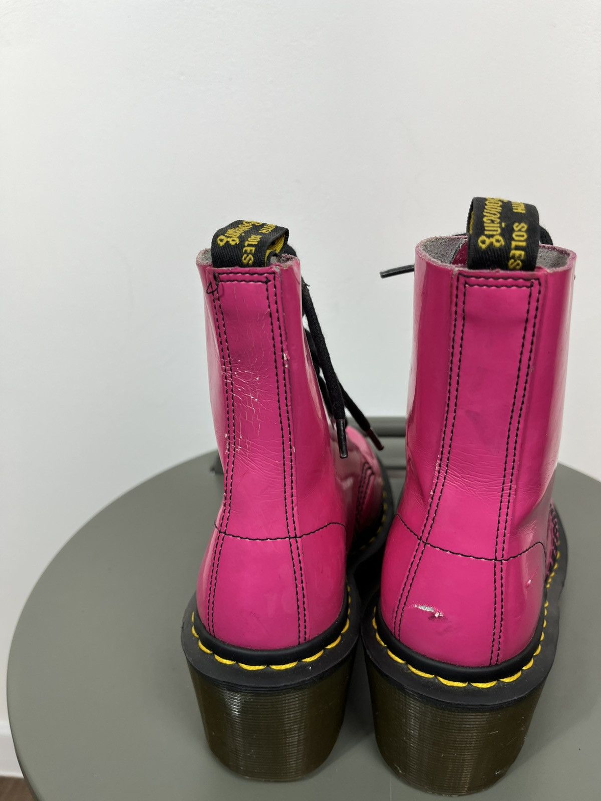 Dr. Martens Pink Dr. Martens Boots EU 36 UK 3 US 5 Leather Size US 5 / IT 35 - 8 Thumbnail