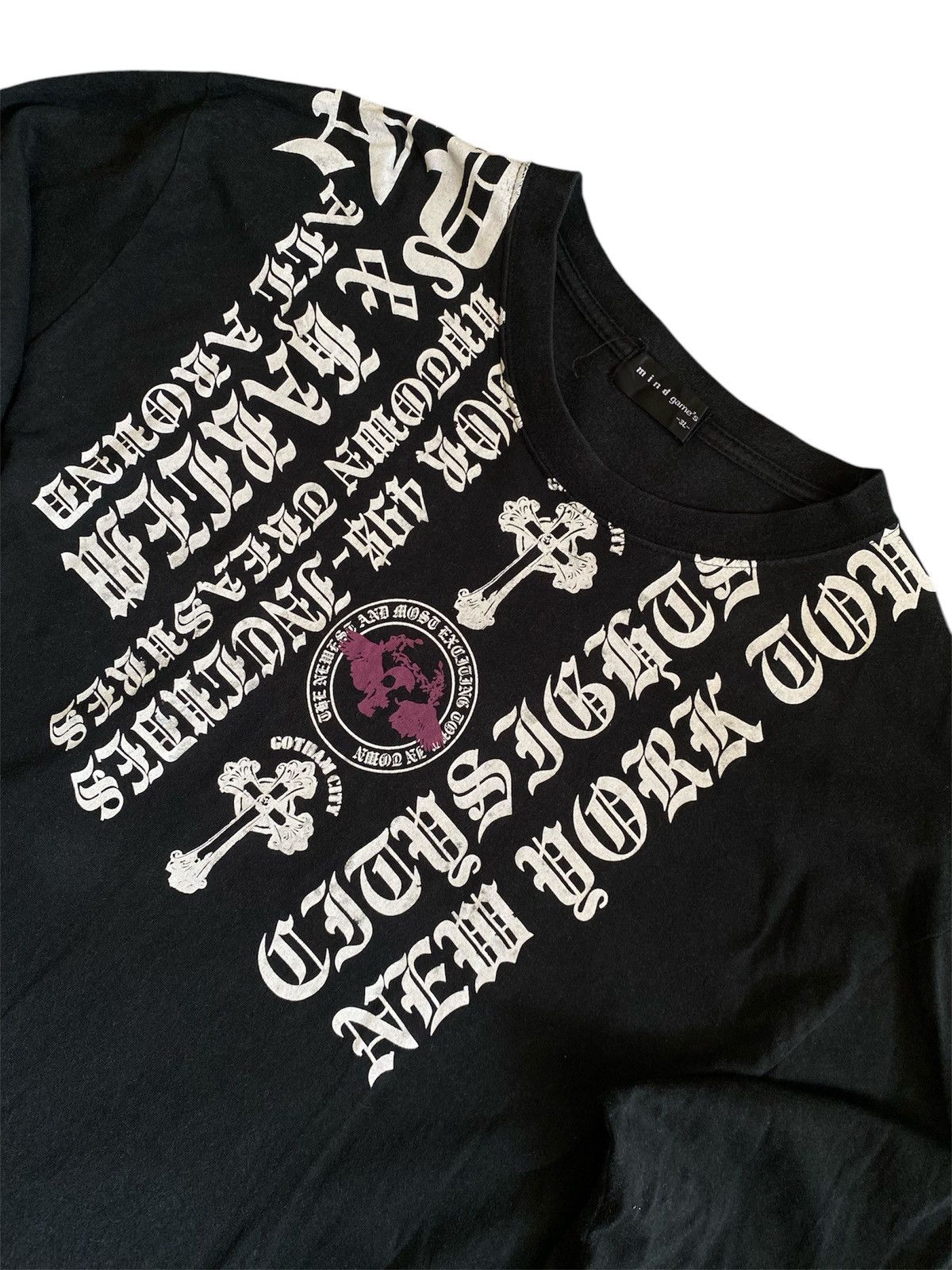 If Six Was Nine Rare Vintage Japanese Brand Gothic Semantic Design Tee 90s Size US XL / EU 56 / 4 - 2 Thumbnail