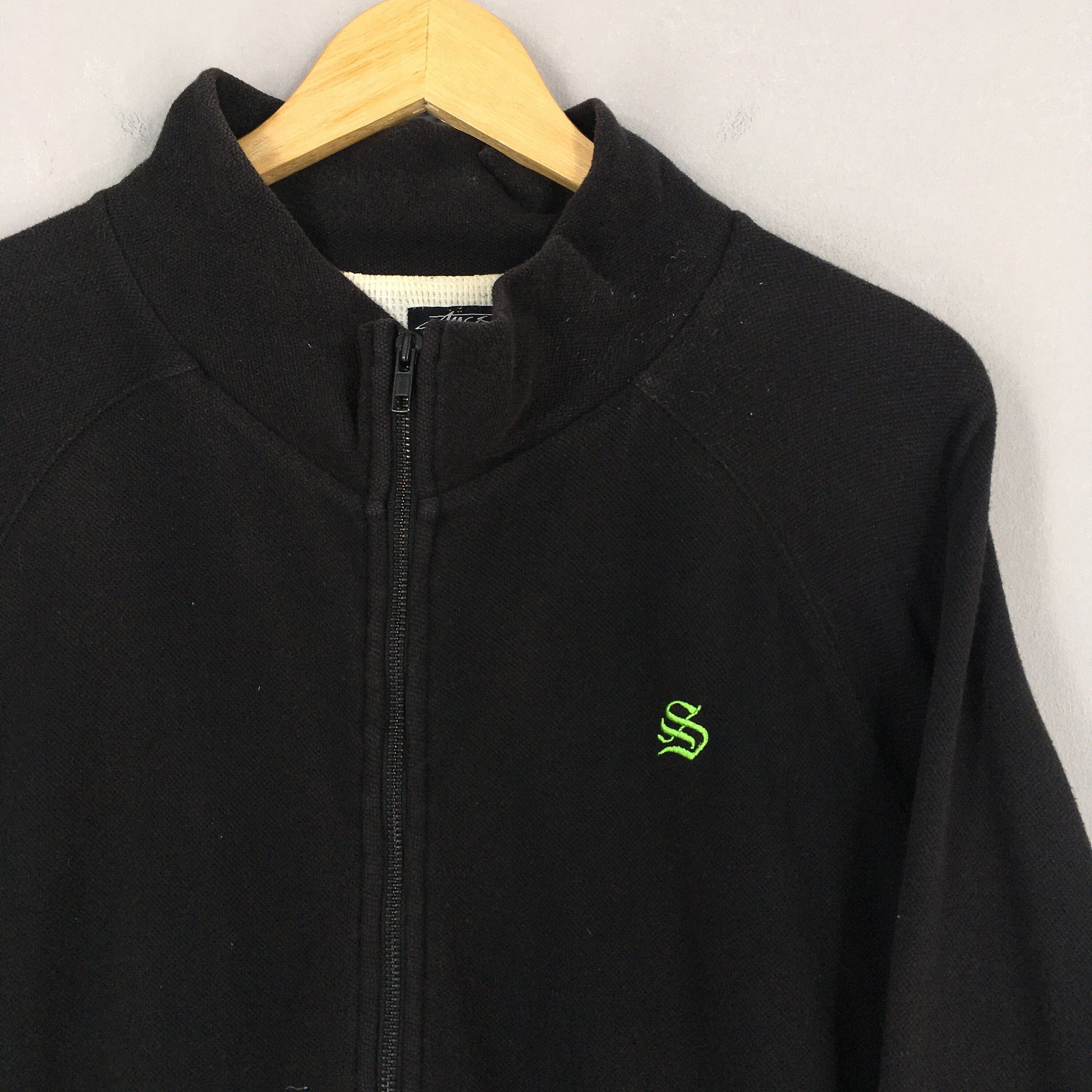 Stussy Vintage 90's Stussy Usa Black Zipper Sweater Large Size US L / EU 52-54 / 3 - 2 Thumbnail