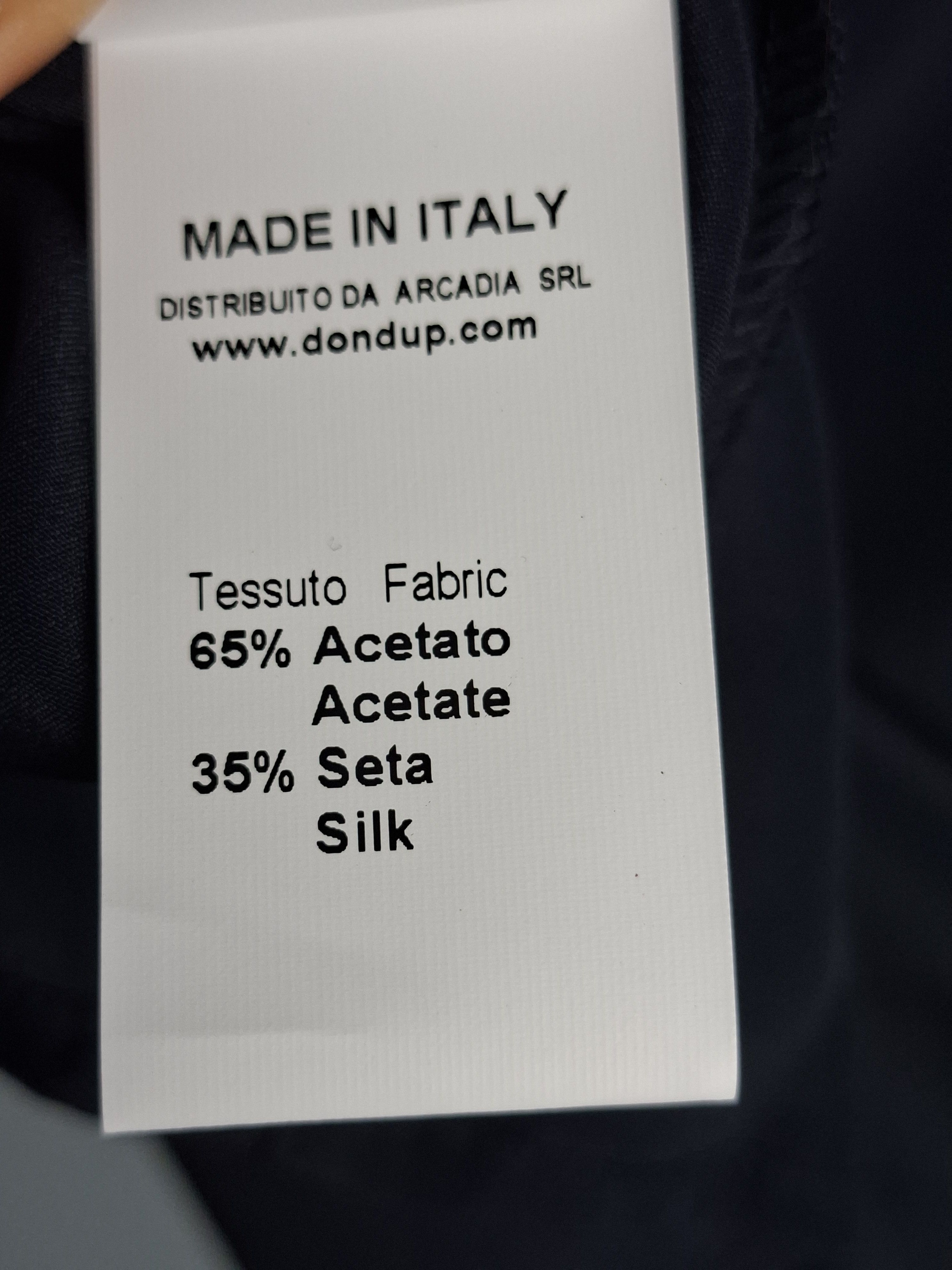 Dondup Dondup Italy Navy Silk Blend Tank Top | Minimalist Size S / US 4 / IT 40 - 7 Thumbnail