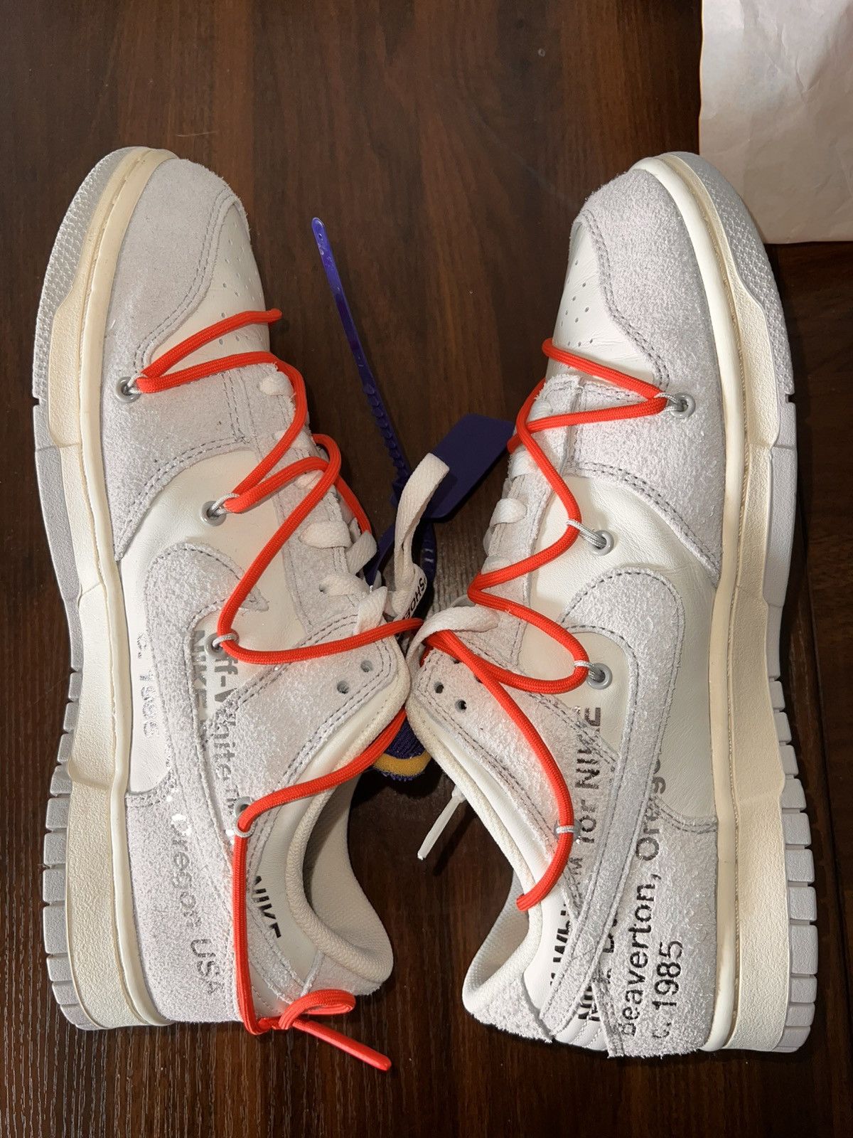 Nike × Off-White Nike Dunk Low / Off White lot #13 Size US 10.5 / EU 43-44 - 2 Thumbnail