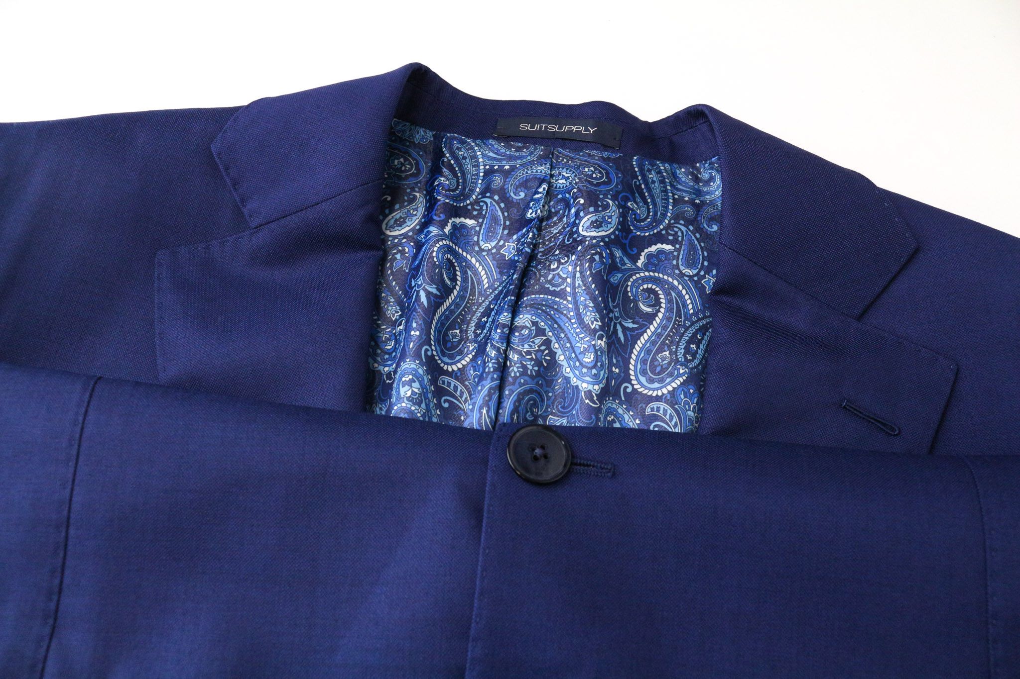 Suitsupply LA SPALLA UK42R Blue Wool Waistcoat Suit 76135 Size 42R - 7 Thumbnail