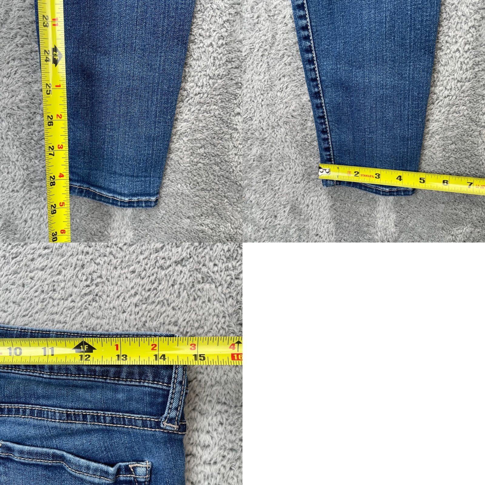 Vintage Kut From The Kloth Jeans Womens 8 Blue Skinny Leg Stretch Distressed Toothpick Size 30" / US 8 / IT 44 - 8 Thumbnail
