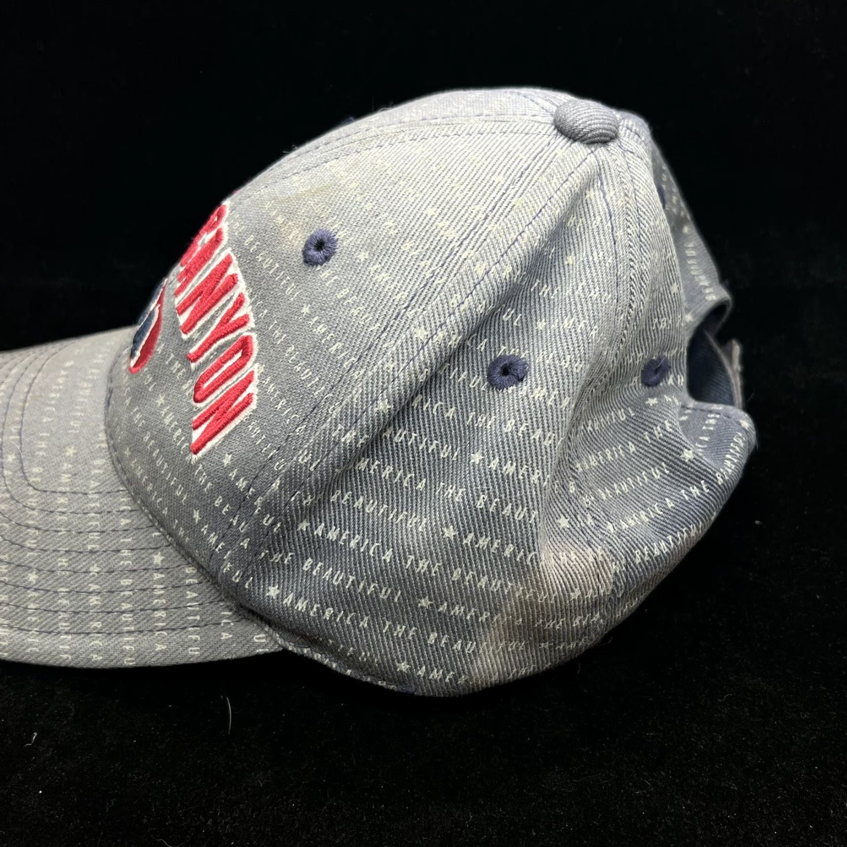 Vintage Grand Canyon USA Nat. Park Embroidered Logo Unisex Adults Adjustable One Size Blue Hat Cap Size US M / EU 48-50 / 2 - 4 Thumbnail