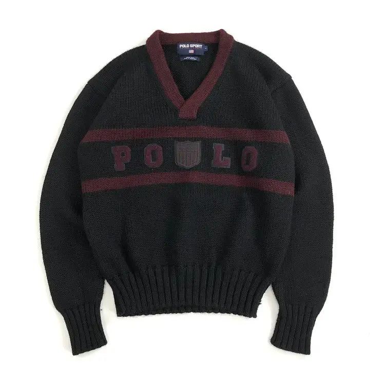 Polo Ralph Lauren Vintage Polo Sport Knitwear Size US L / EU 52-54 / 3 - 1 Thumbnail
