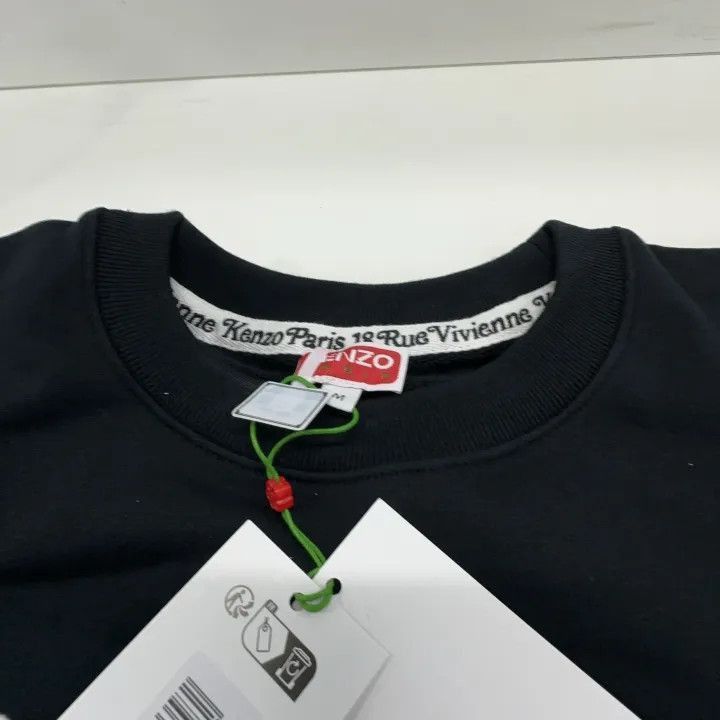 Kenzo Kenzo Black Logo Print Long Sleeve Sweatshirt -2507 Size M / US 6-8 / IT 42-44 - 5 Thumbnail