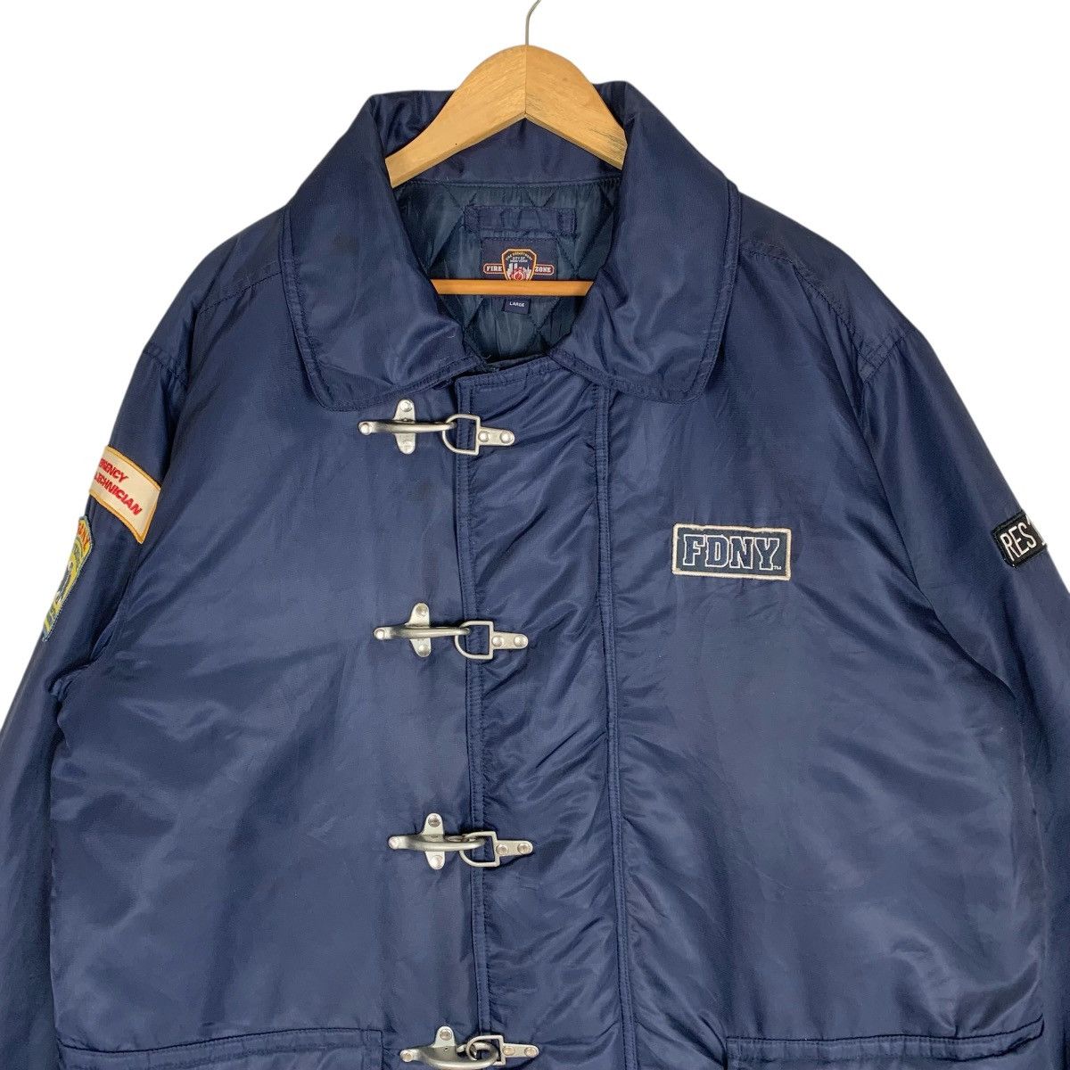 Vintage Vintage Fire Department FDNY Fire Zone StreetWear Jacket Size US XL / EU 56 / 4 - 3 Thumbnail