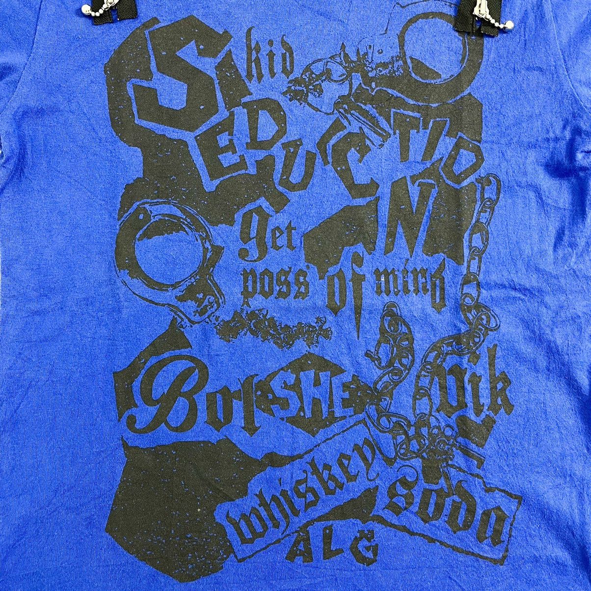 If Six Was Nine × Japanese Brand × Le Grande Bleu (L.G.B.) Y2K Algonquins like H Anarchy Poem Gothic Punk Lgb Zip Tee Size US M / EU 48-50 / 2 - 5 Thumbnail