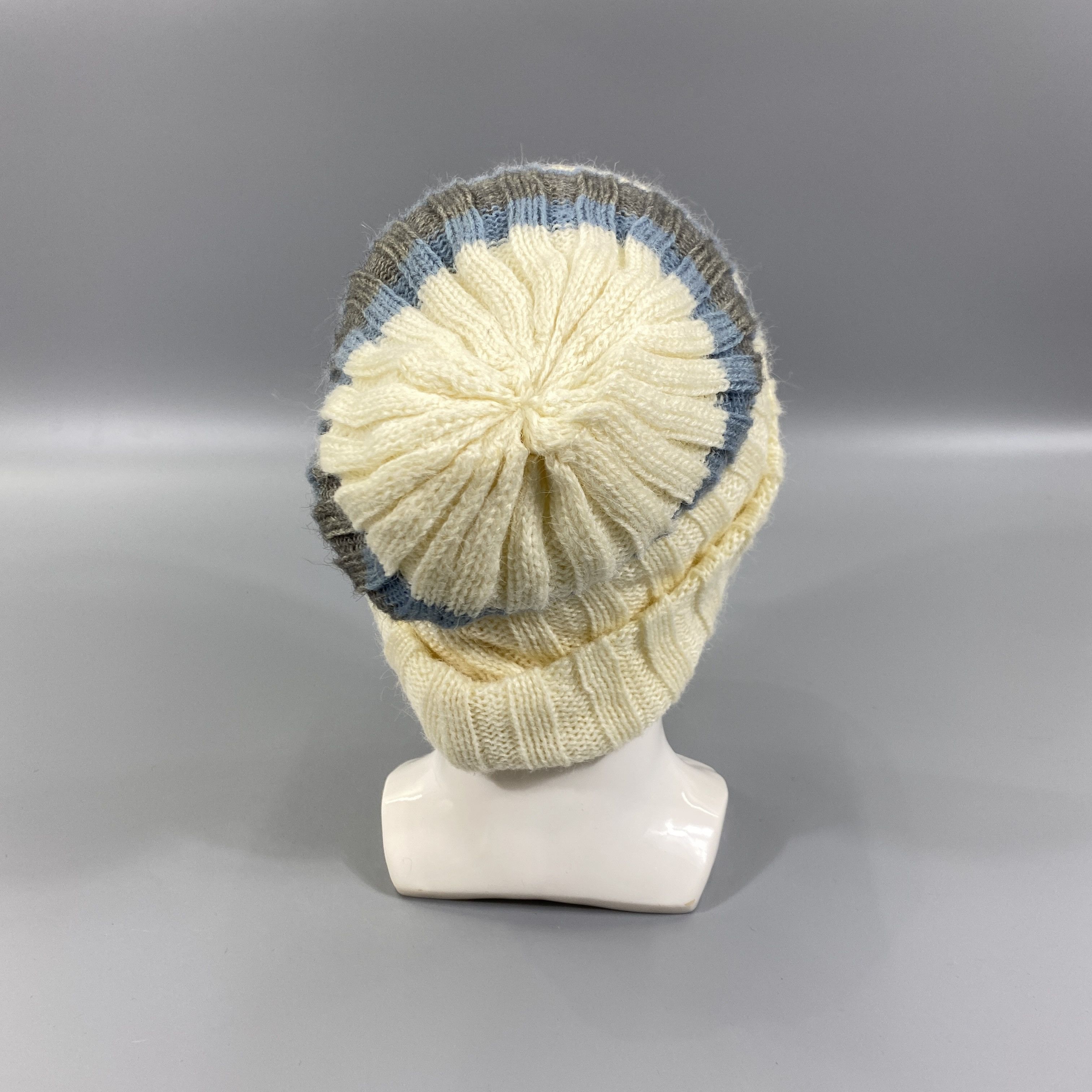 Japanese Brand Striped Snow Cap Beanie Hat -BN1002 Size ONE SIZE - 4 Thumbnail