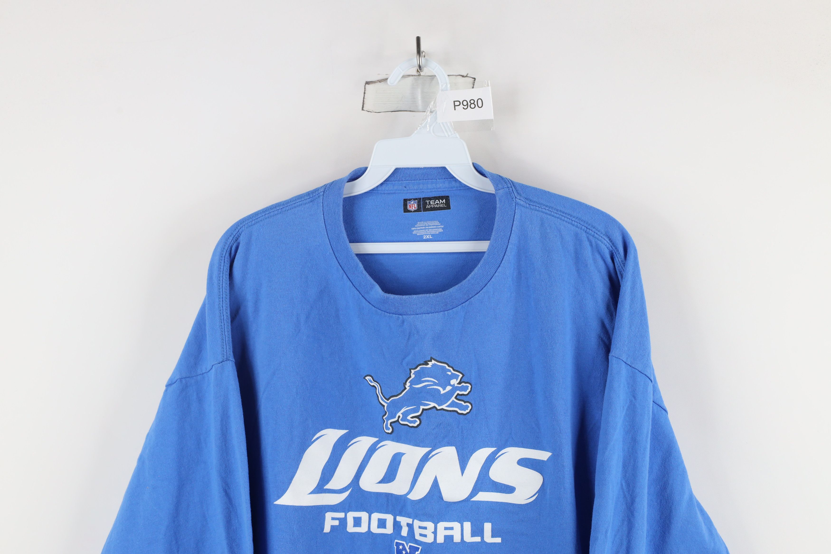 Vintage Vintage Out Detroit Lions Football Long Sleeve T-Shirt Blue Size US XXL / EU 58 / 5 - 2 Thumbnail