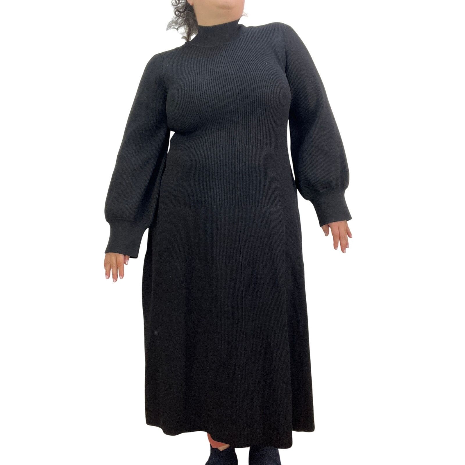 princess polly baby blue dress Hill House Anjuli Nap Dress in Black Crepe main image 1