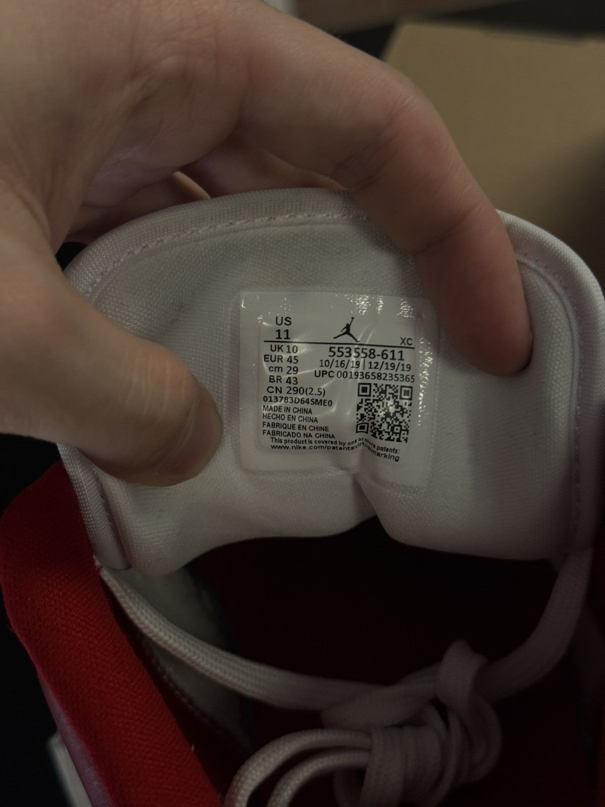 Jordan Brand × Nike Jordan 1 Low Too Gym Red Size 11 Clean Condition Size US 11 / EU 44 - 12 Thumbnail