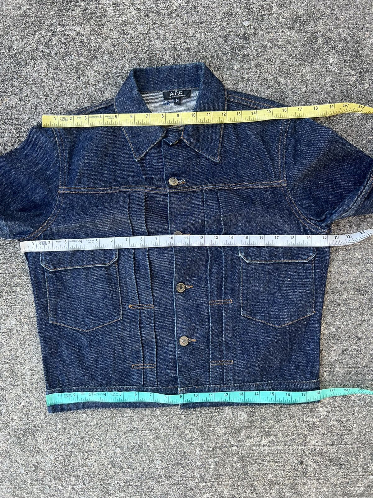 A.P.C. Vintage A.P.C. Double Pocket Redline Denim Jacket Size US M / EU 48-50 / 2 - 3 Thumbnail