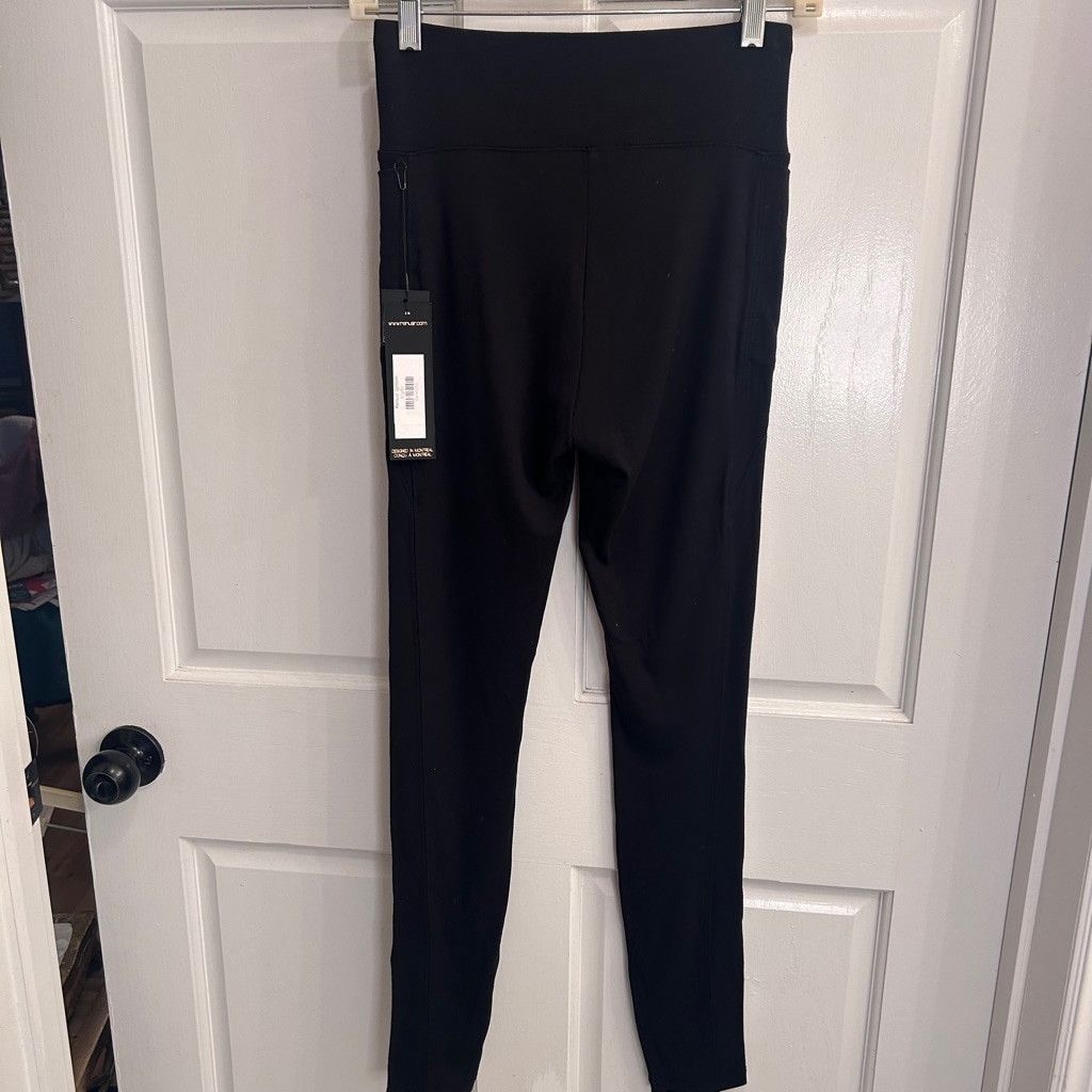 Renuar Women's Renuar Leggings XS Black Size 25" / US 0 / IT 36 - 2 Thumbnail